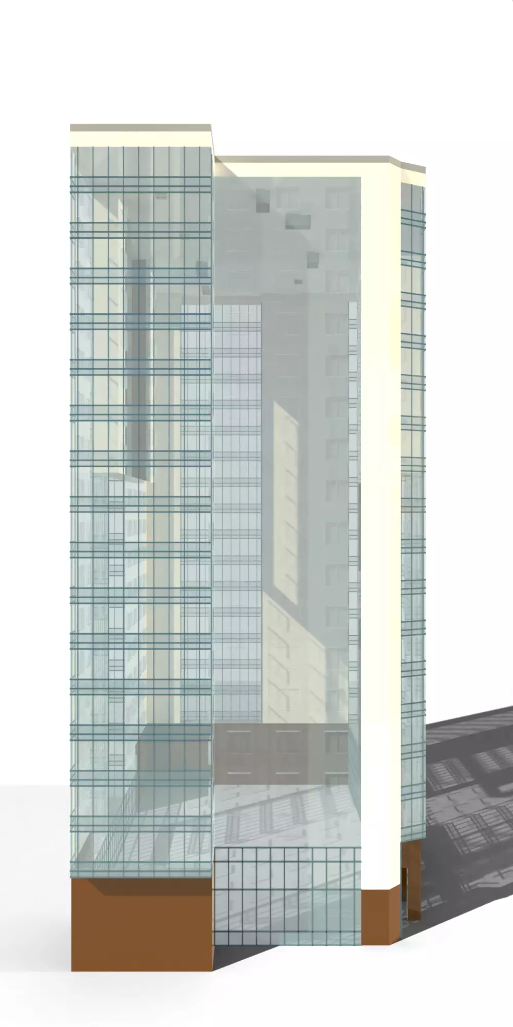 Big Apartment Building 3D model_0