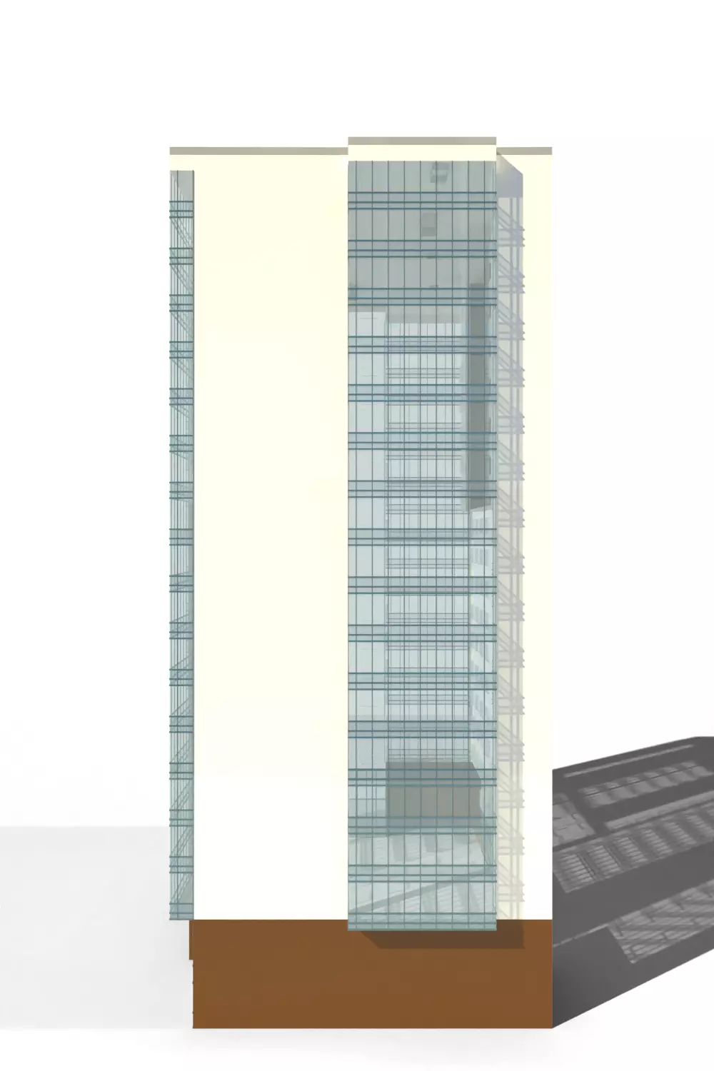 Big Apartment Building 3D model_3