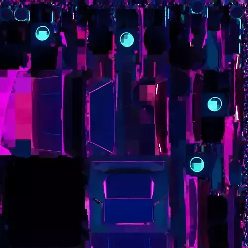 A cyberpunk fancy and sports car