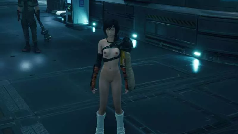 Final Fantasy VII Remake Intergrade Yuffie nude MOD 3D model_5