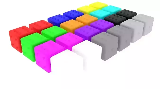Pop It Dices Set 3D model