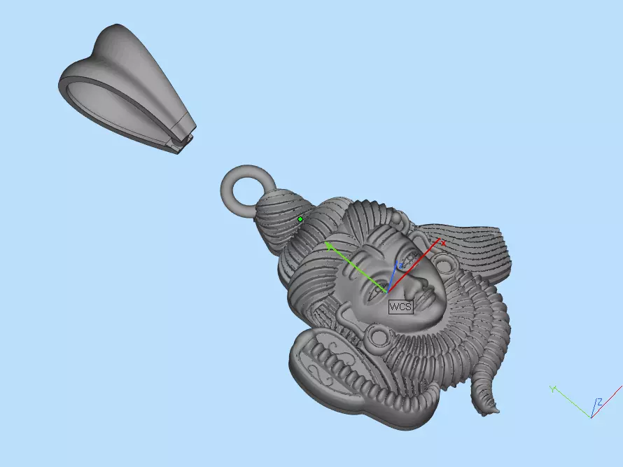 Shiva  Pendant   3D print model_1