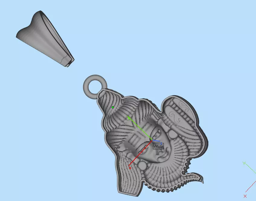 Shiva  Pendant   3D print model_2