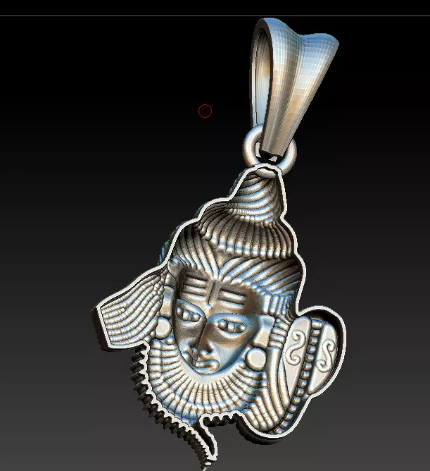 Shiva  Pendant   3D print model_5