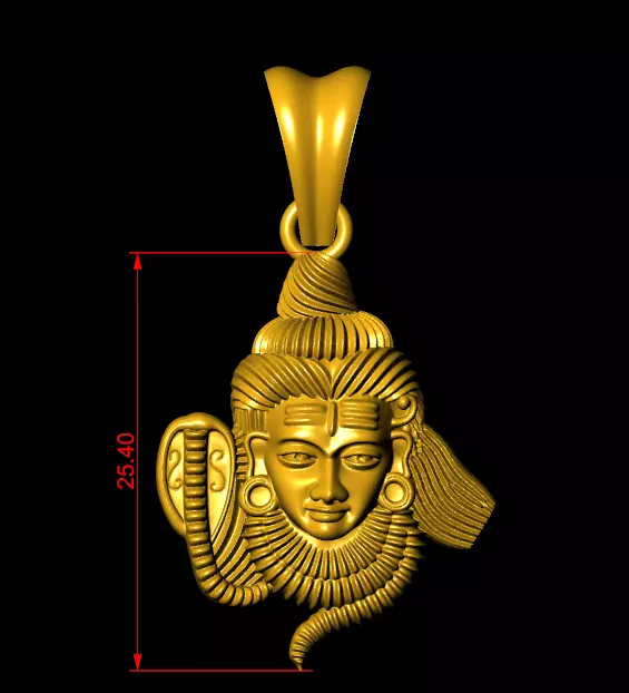 Shiva  Pendant   3D print model_0