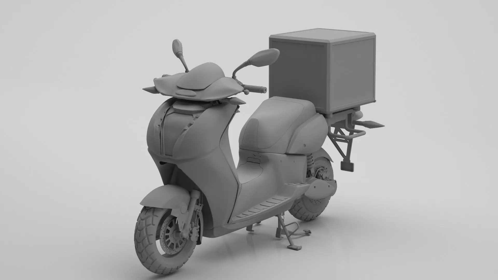 Delivery Scooter 3D model_7