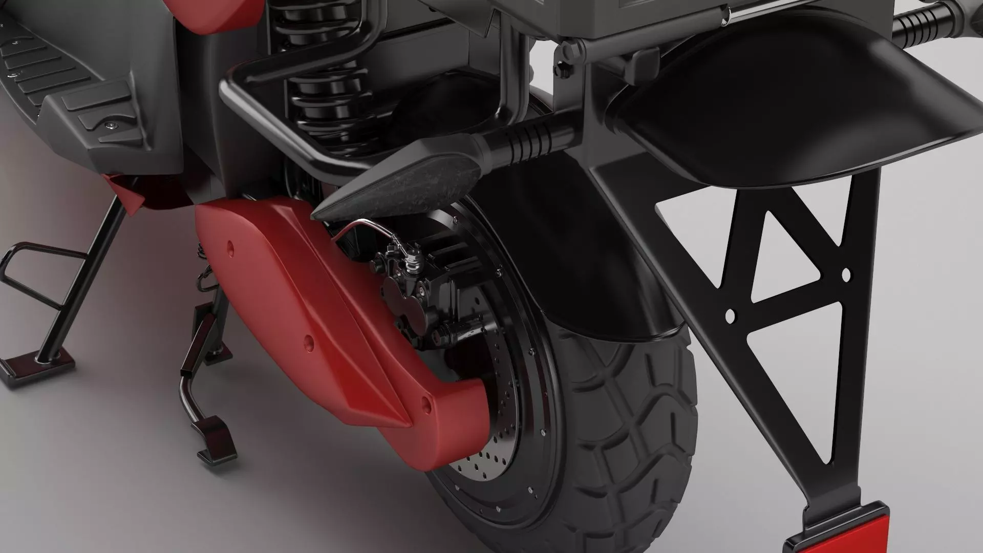 Delivery Scooter 3D model_4