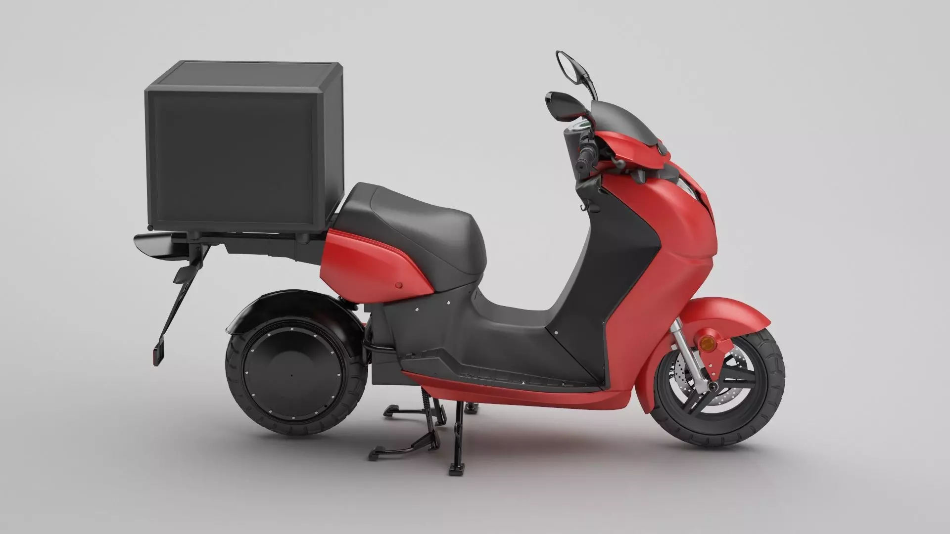 Delivery Scooter 3D model_2