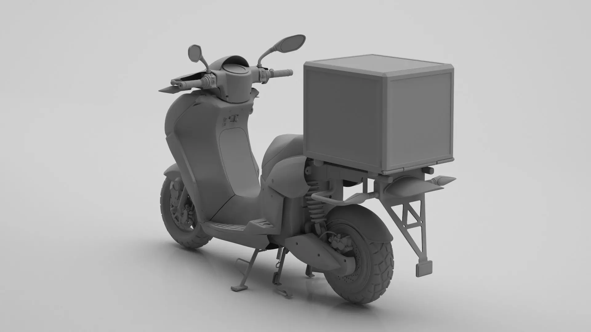 Delivery Scooter 3D model_8