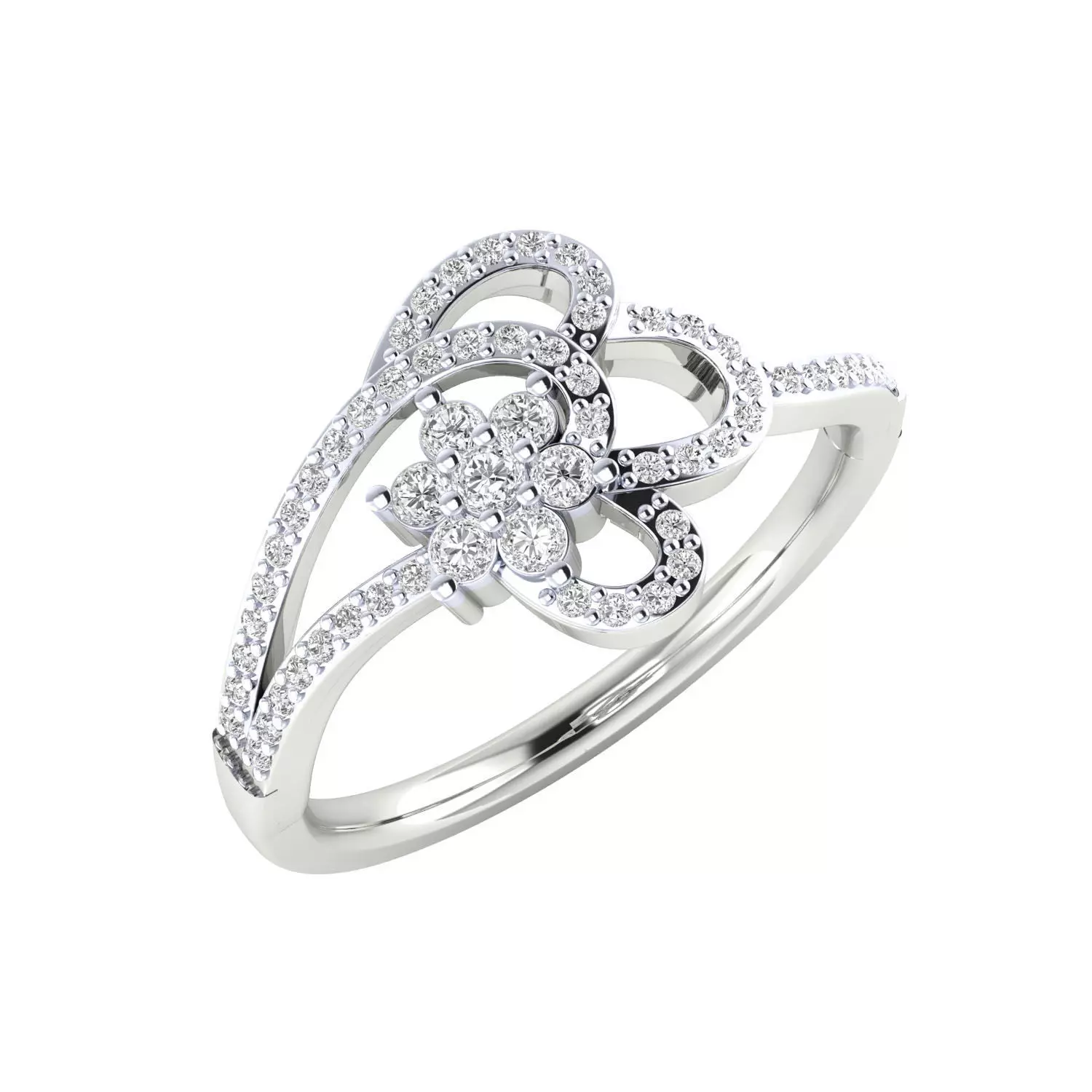 Women Ring Render 3dm STL MTL SLC JCD OBJ FBX Details 3D print model_3