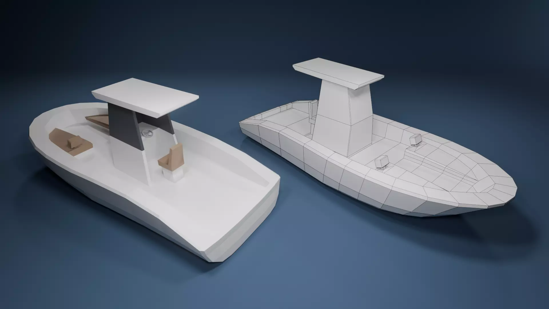 Low Poly Fishing Pack Low-poly 3D model_1