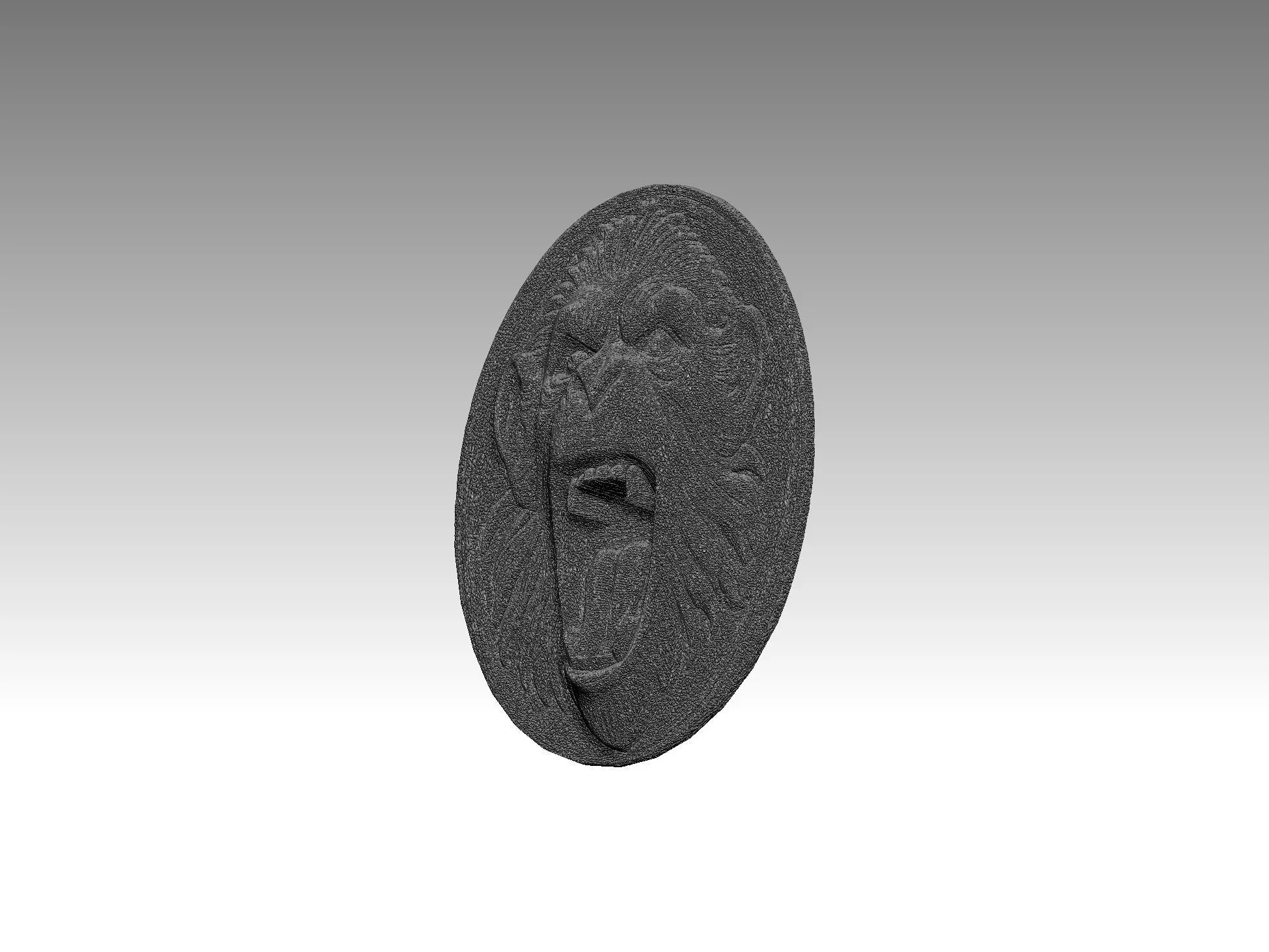 Monkey  Head 3D print model_6