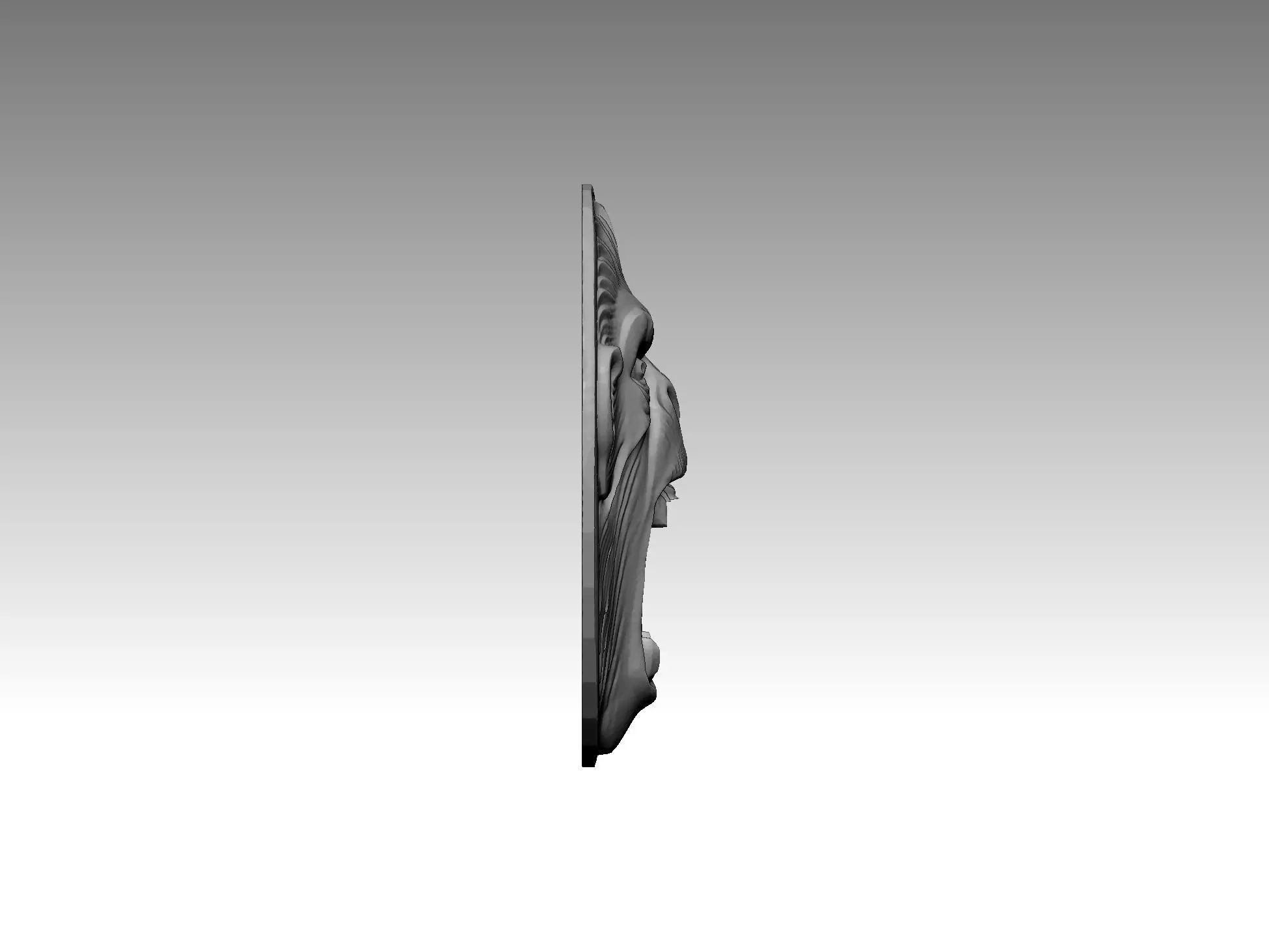 Monkey  Head 3D print model_3