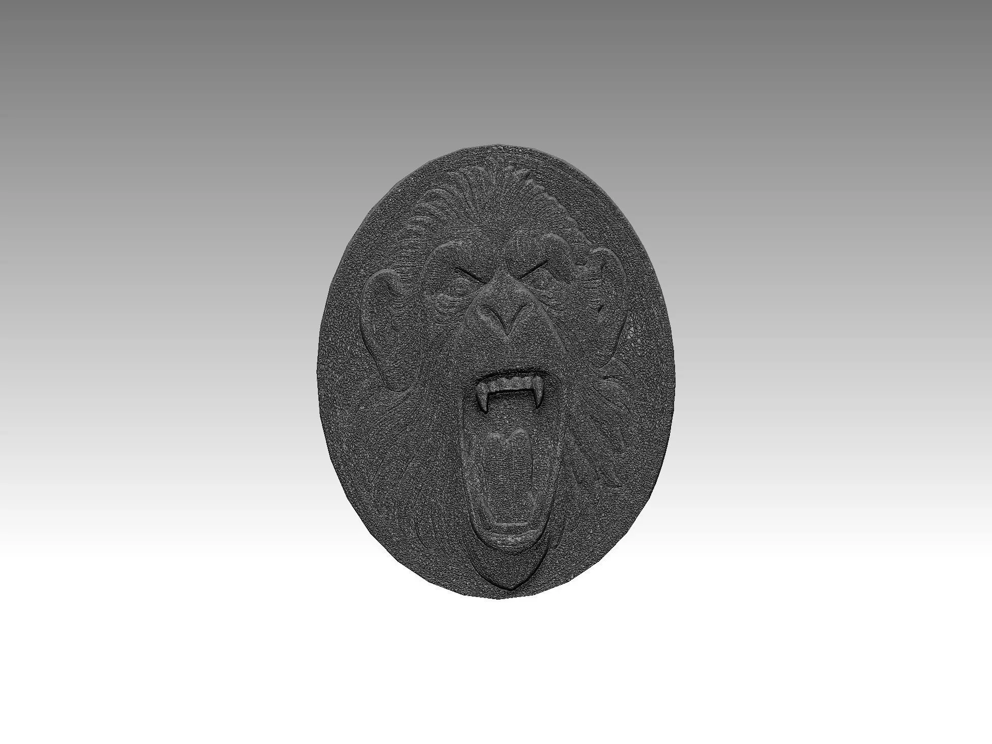 Monkey  Head 3D print model_5