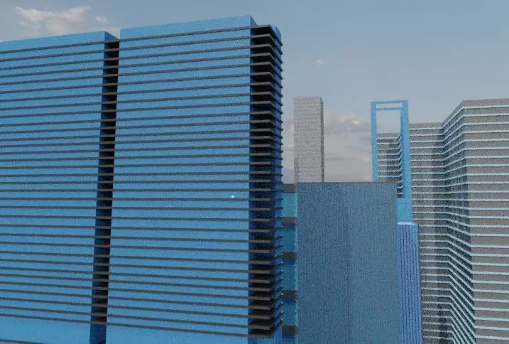 The futuristic city for a Avengers movie  3D model_3