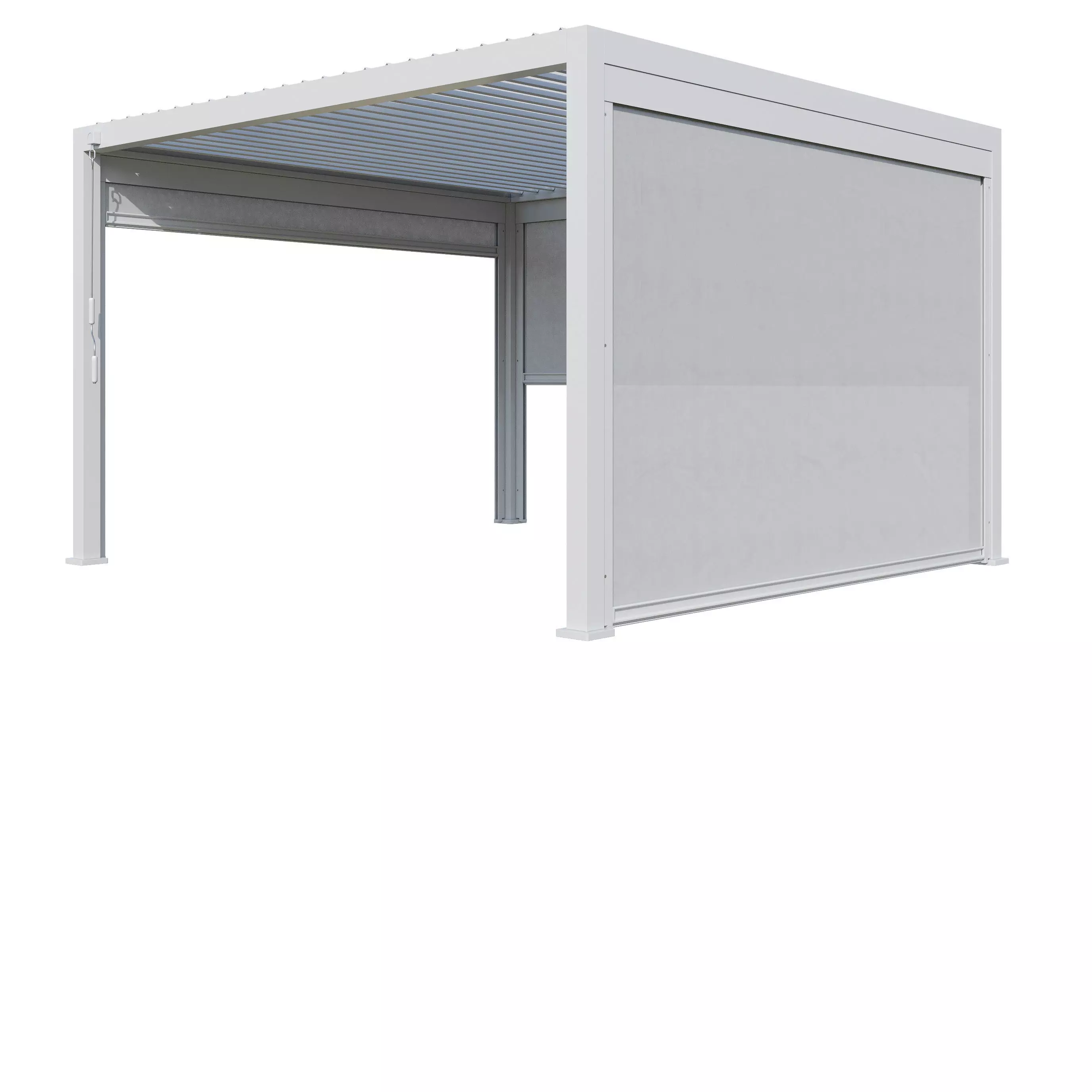 Canopy gazebo Alvaro white 3D model_9