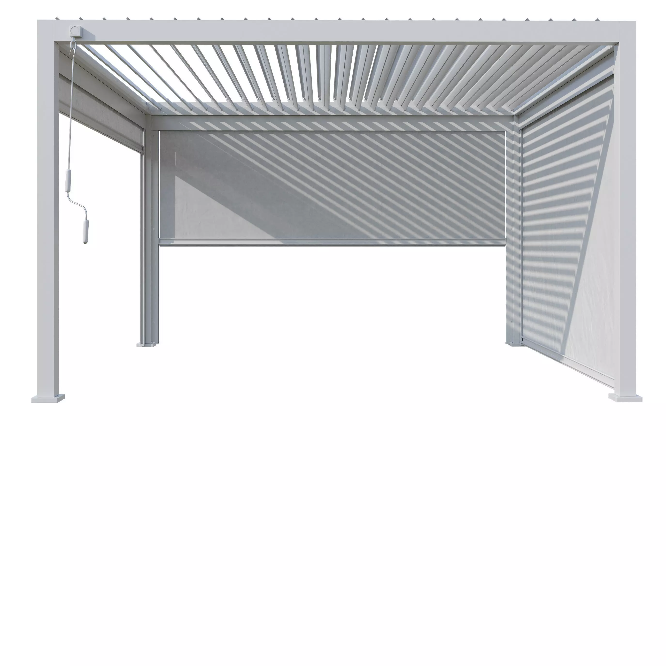 Canopy gazebo Alvaro white 3D model_10