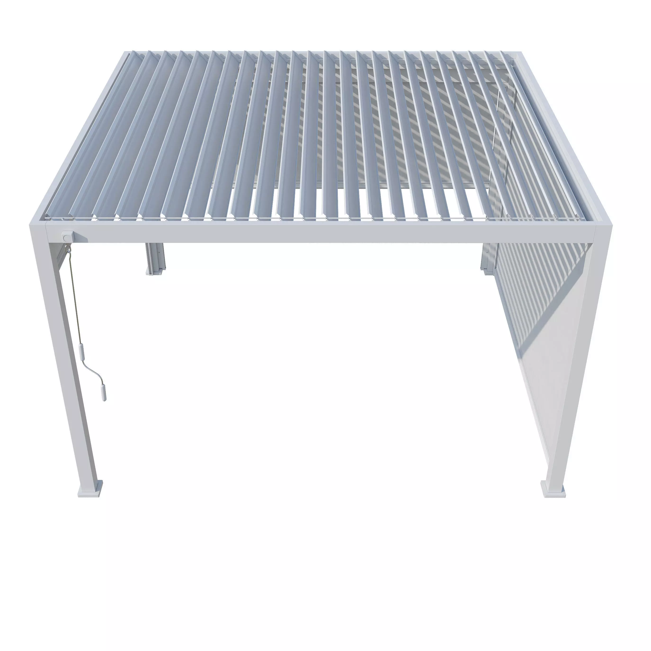 Canopy gazebo Alvaro white 3D model_11