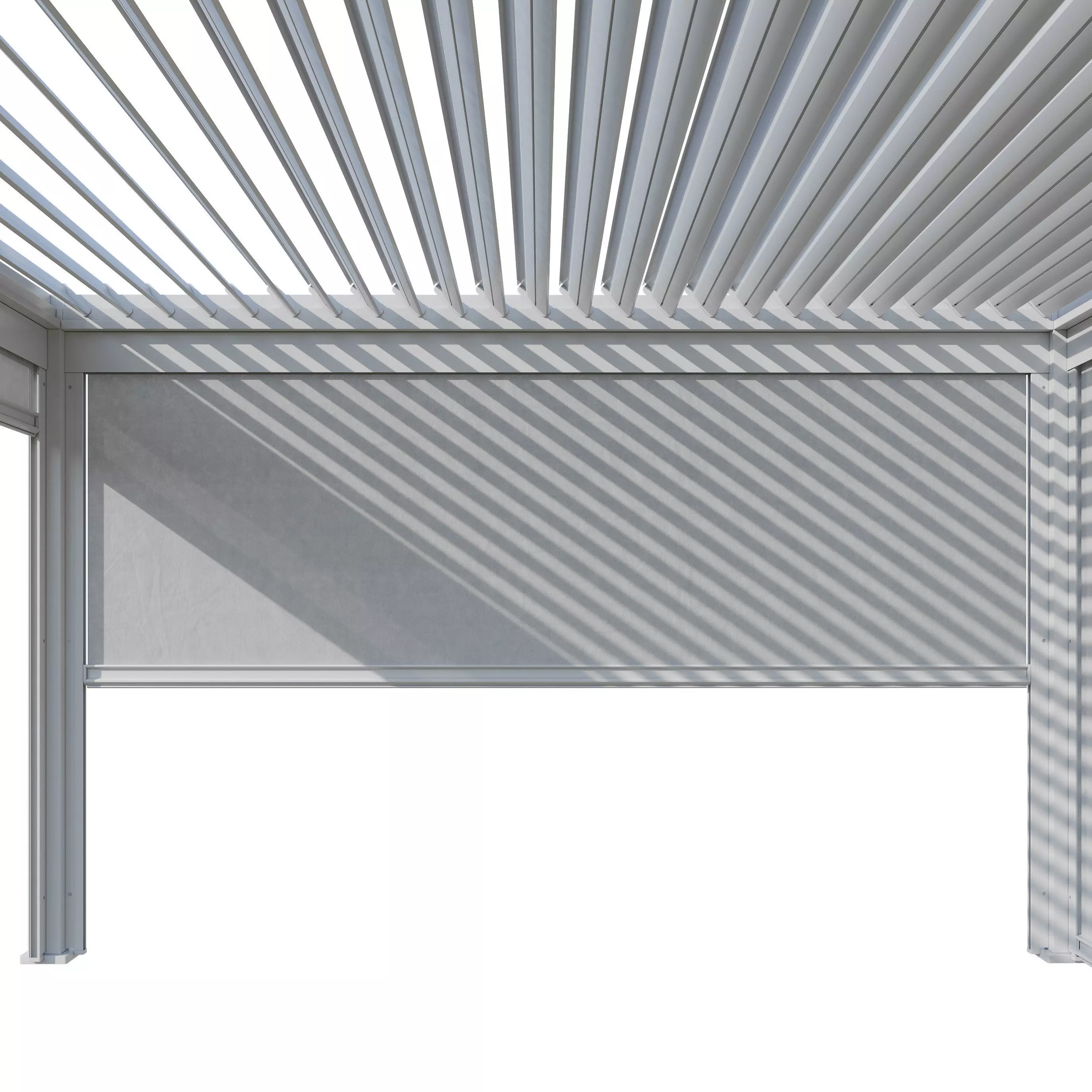 Canopy gazebo Alvaro white 3D model_19