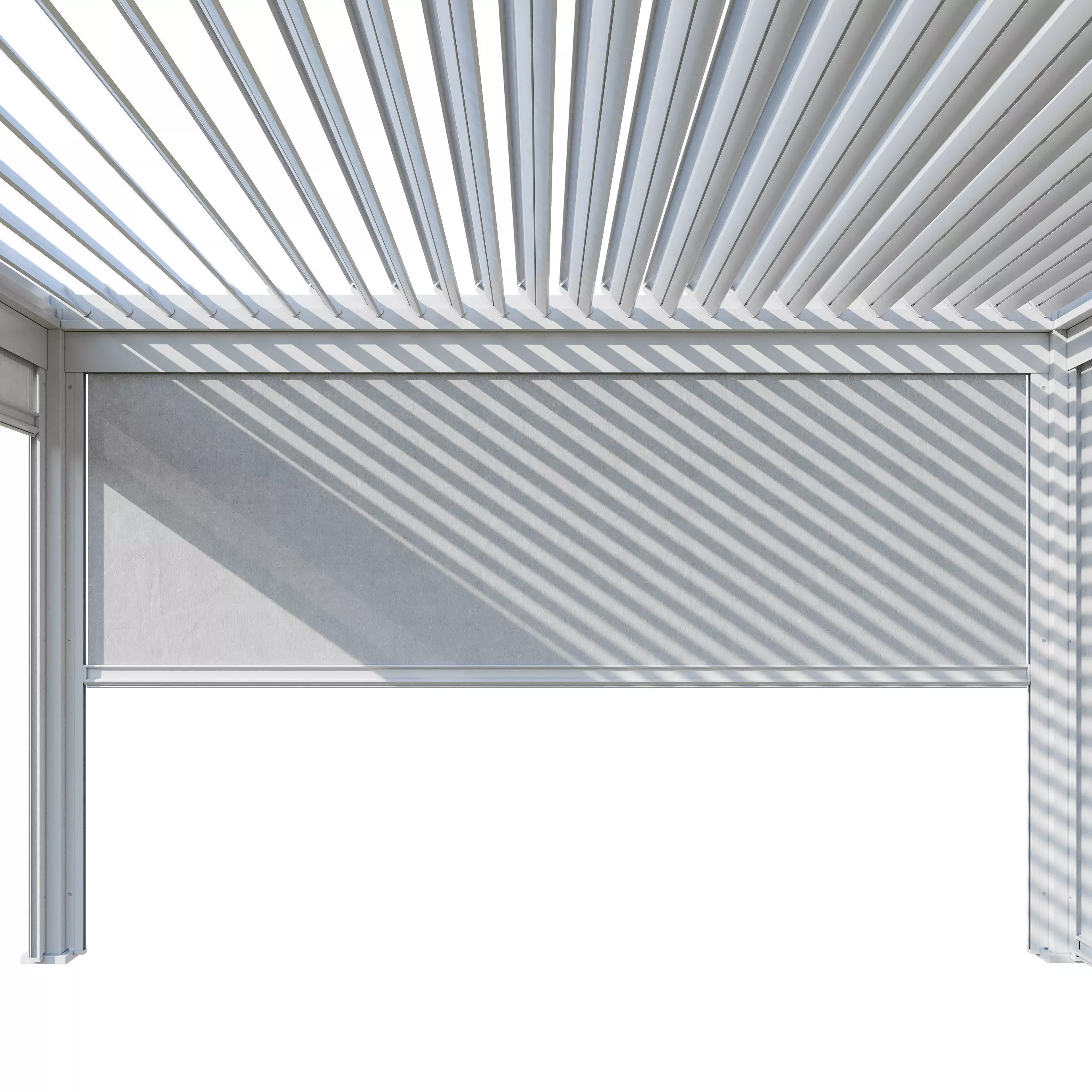 Canopy gazebo Alvaro white 3D model_3