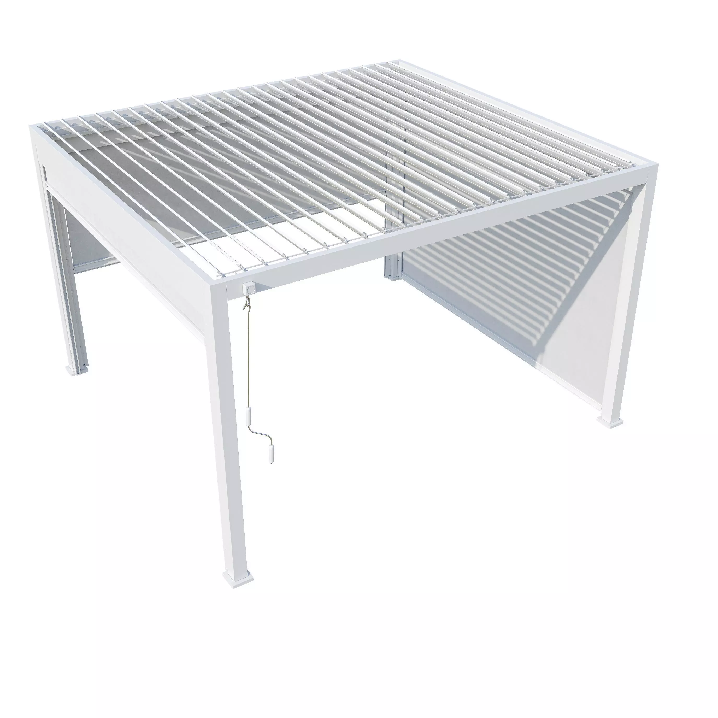 Canopy gazebo Alvaro white 3D model_1