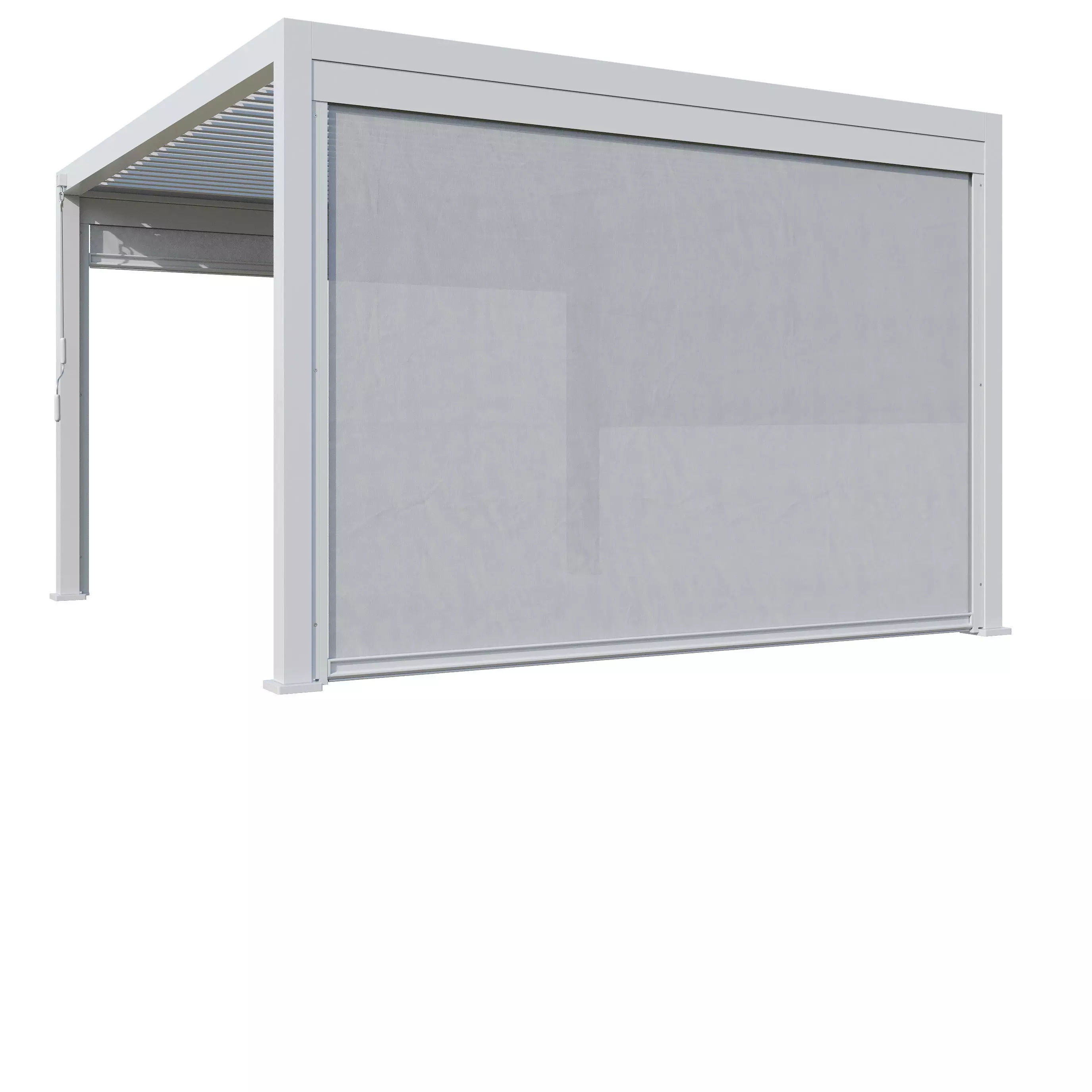 Canopy gazebo Alvaro white 3D model_14