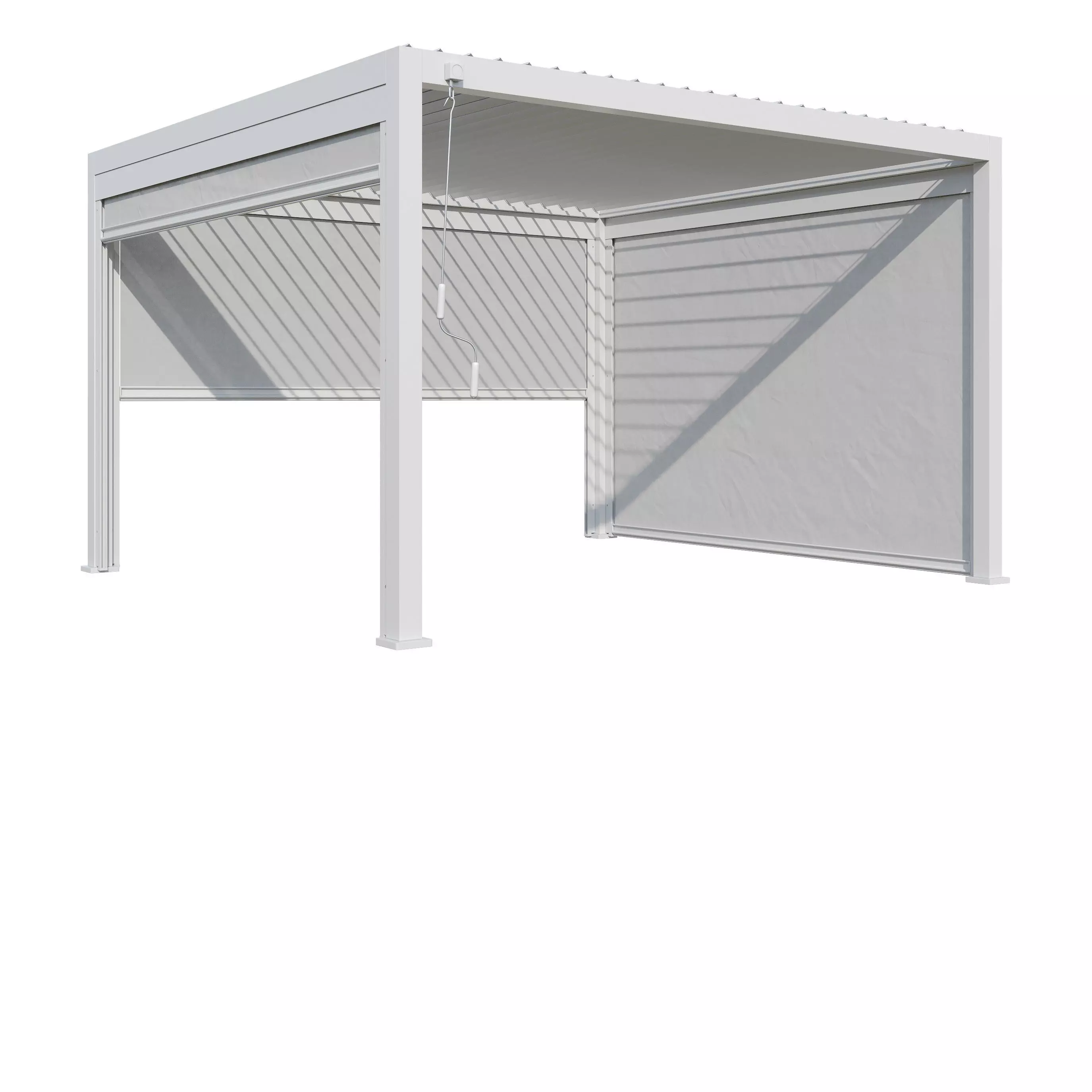 Canopy gazebo Alvaro white 3D model_15