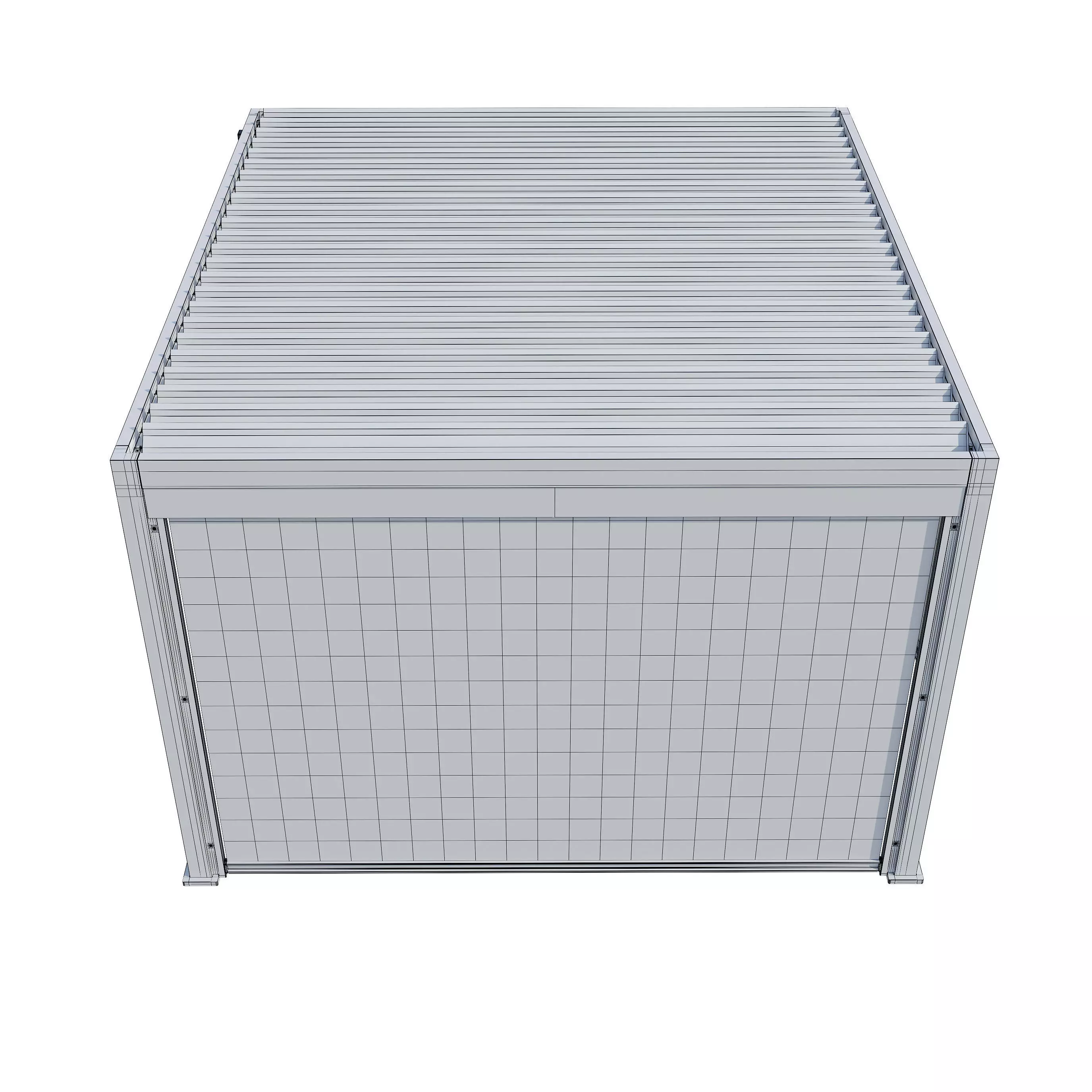 Canopy gazebo Alvaro white 3D model_24