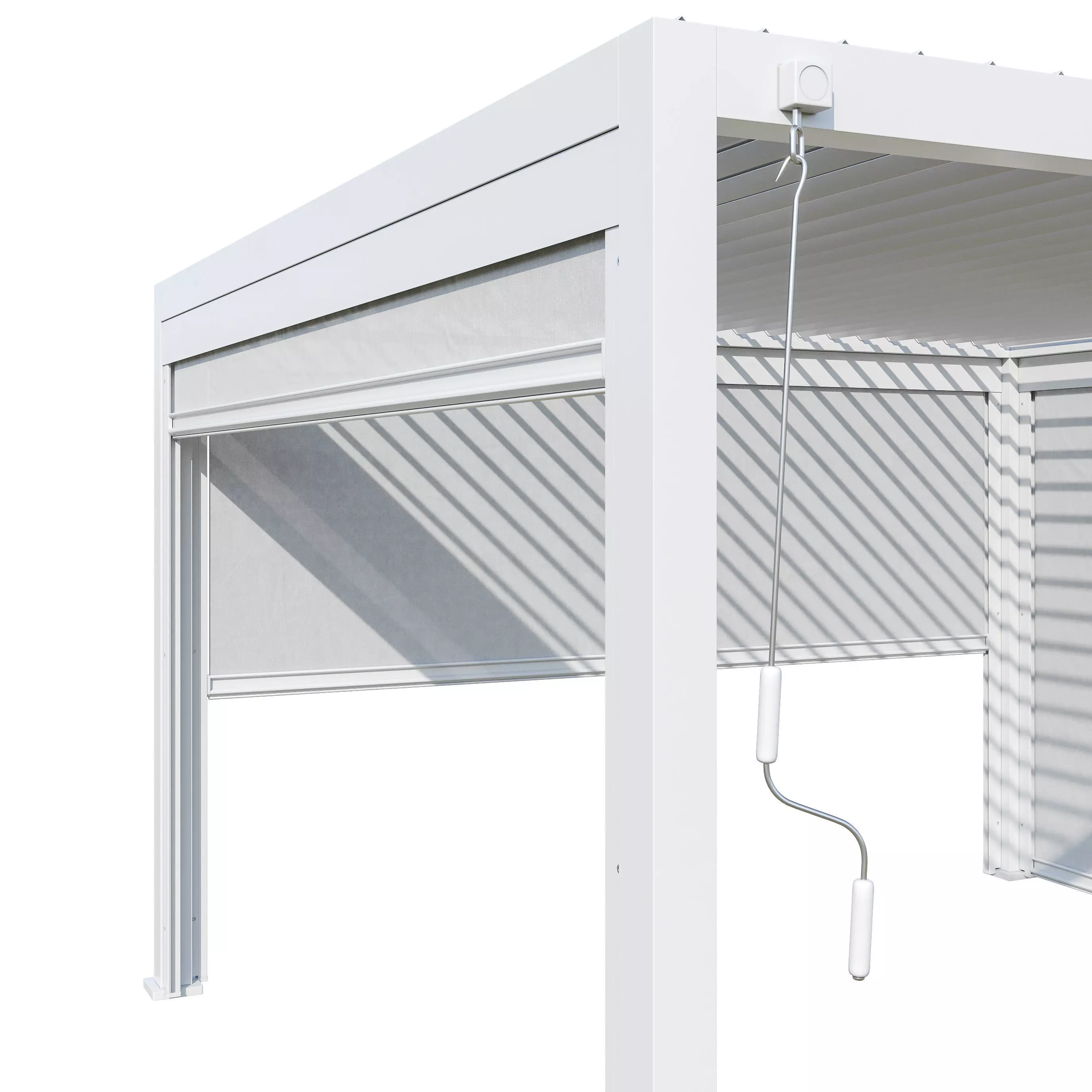 Canopy gazebo Alvaro white 3D model_4