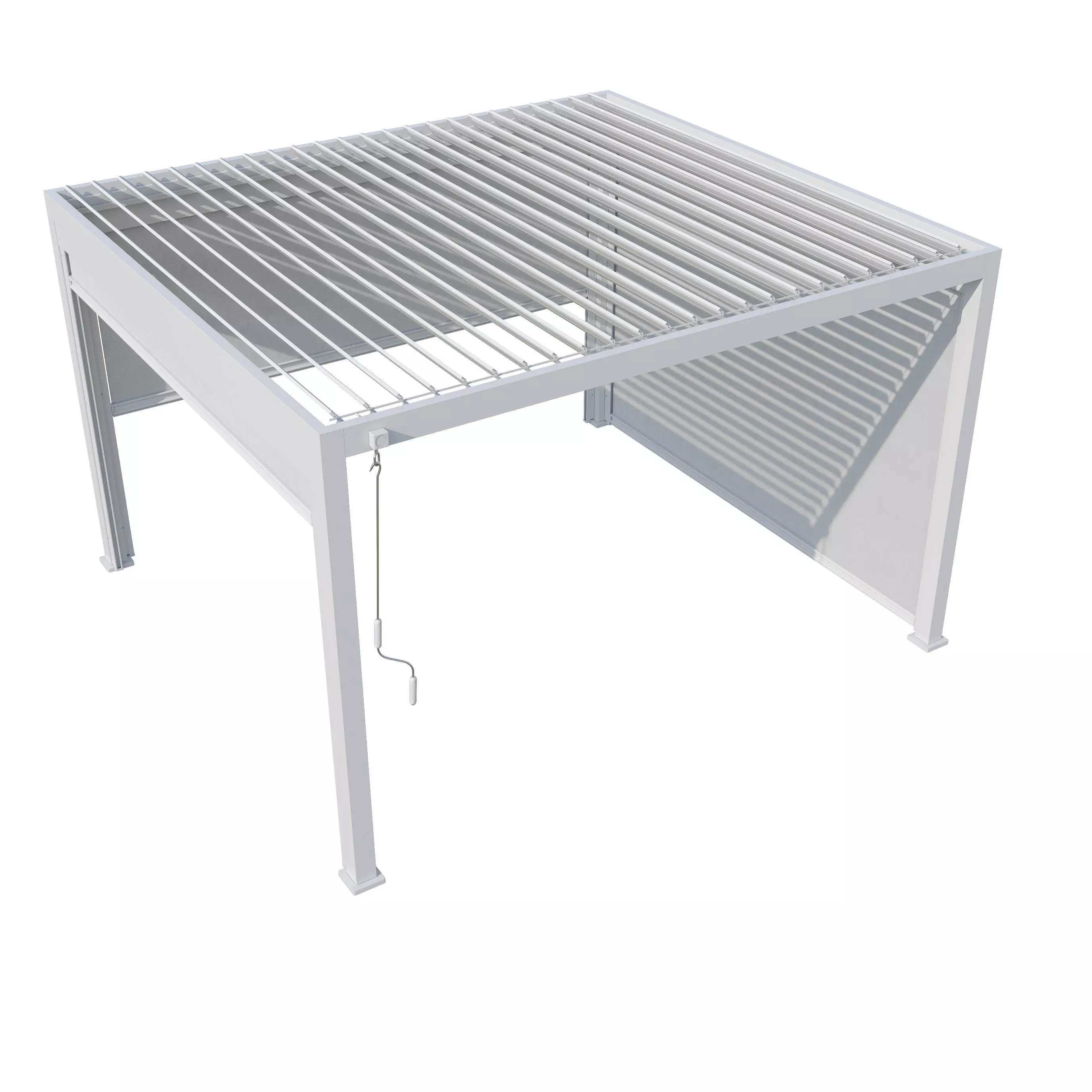 Canopy gazebo Alvaro white 3D model_8