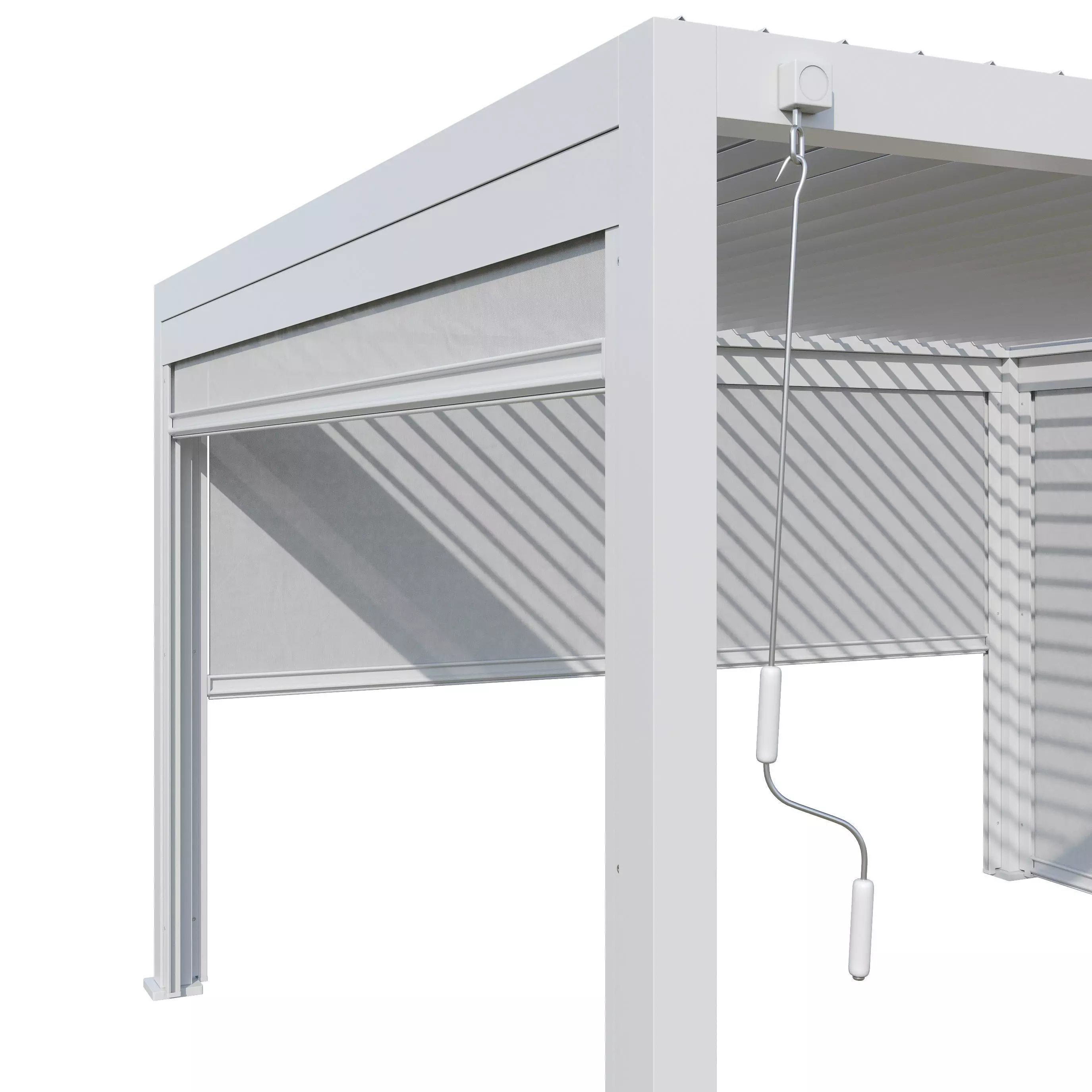 Canopy gazebo Alvaro white 3D model_20
