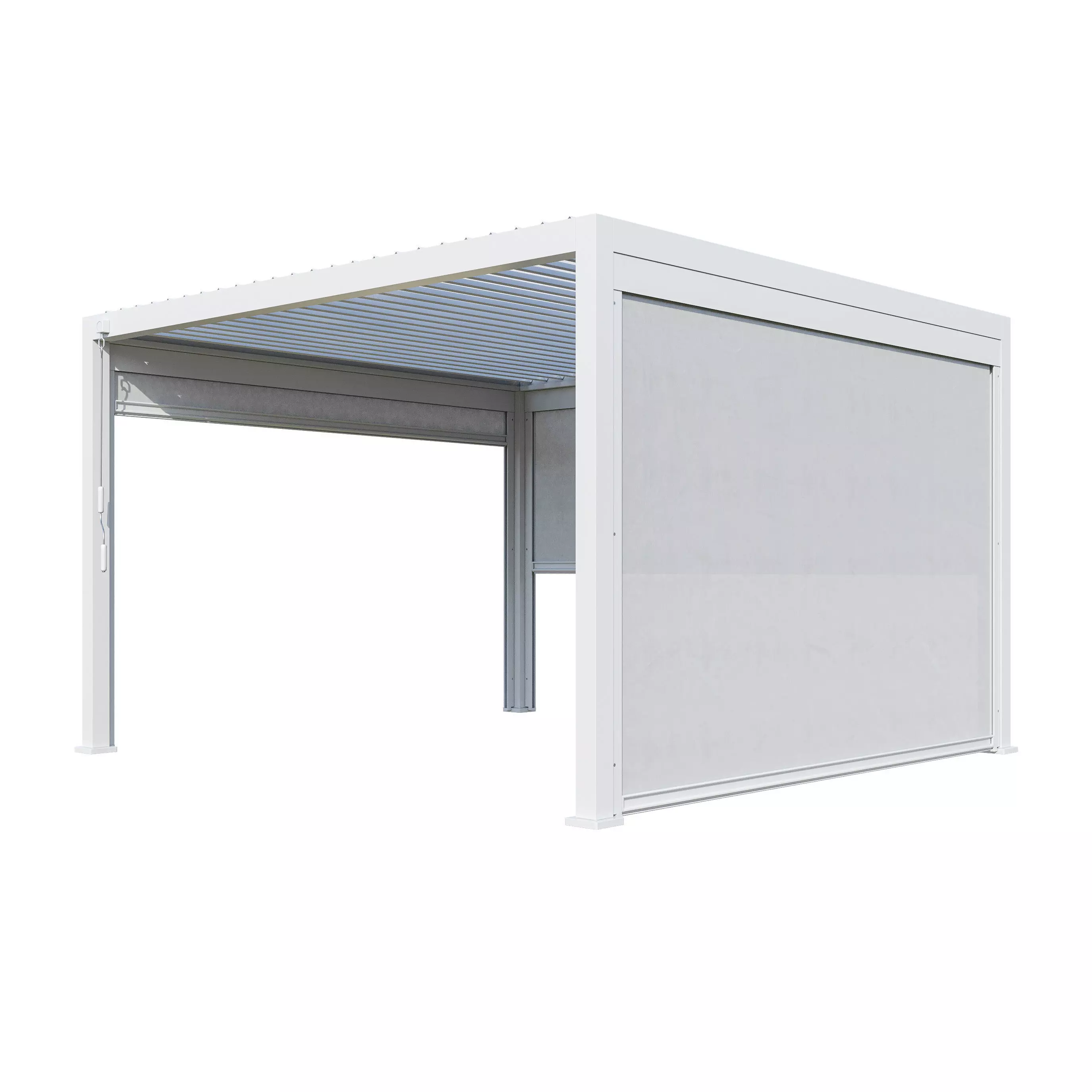 Canopy gazebo Alvaro white 3D model_2