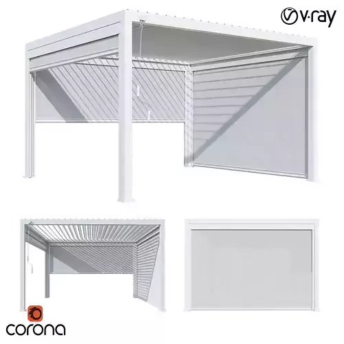 Canopy gazebo Alvaro white