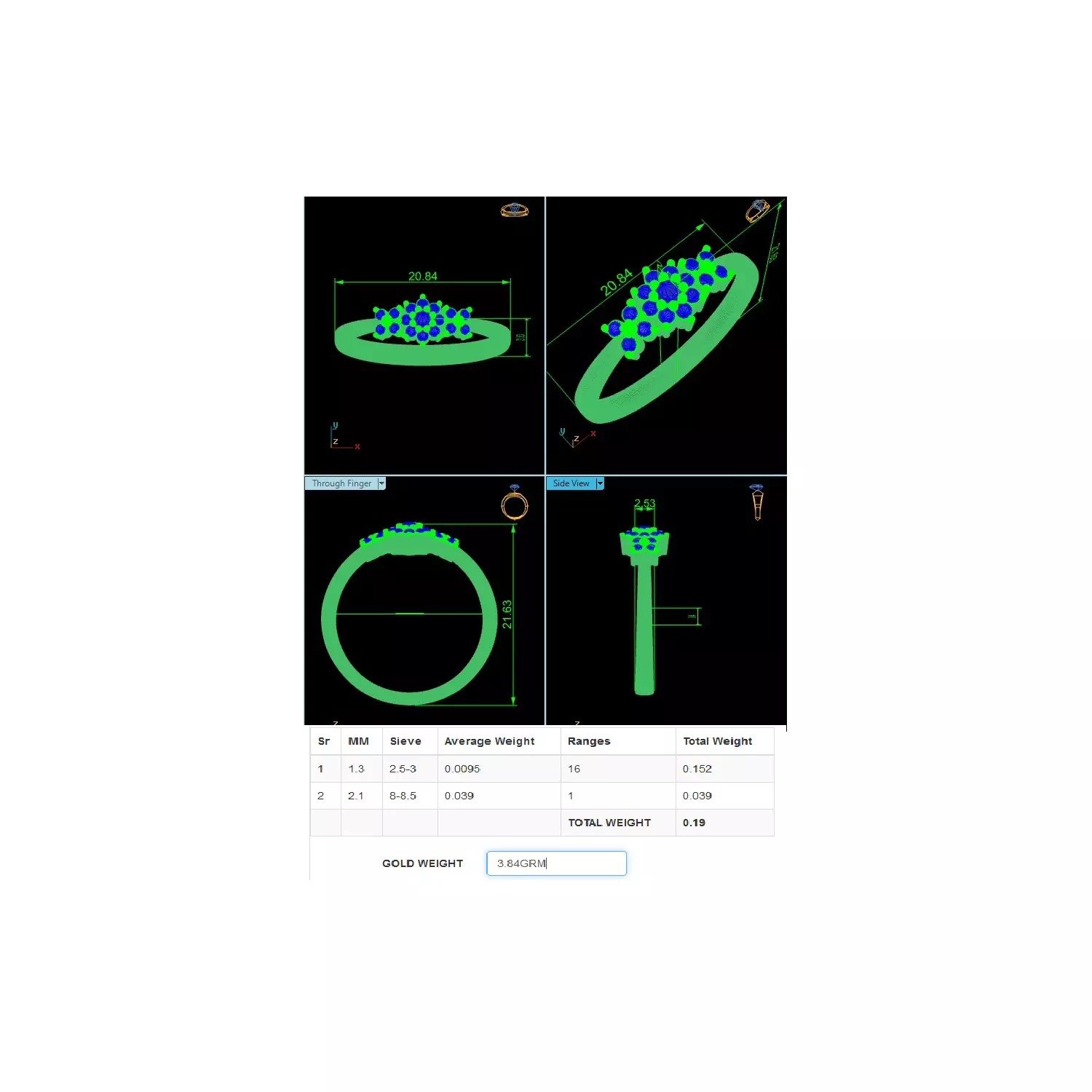  Women Ring Render 3dm STL MTL SLC JCD OBJ FBX Details 3D print model_22