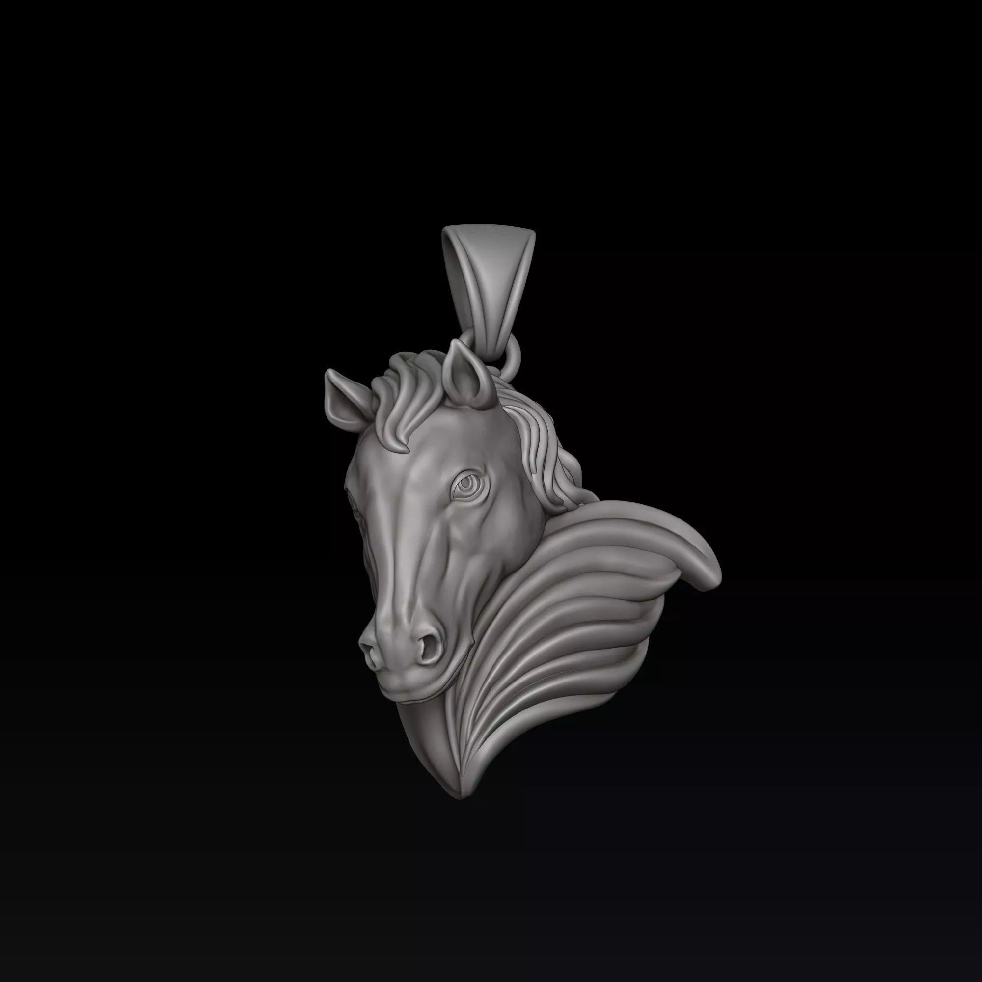 Horse Head Ring Pendant v2 Collection _3
