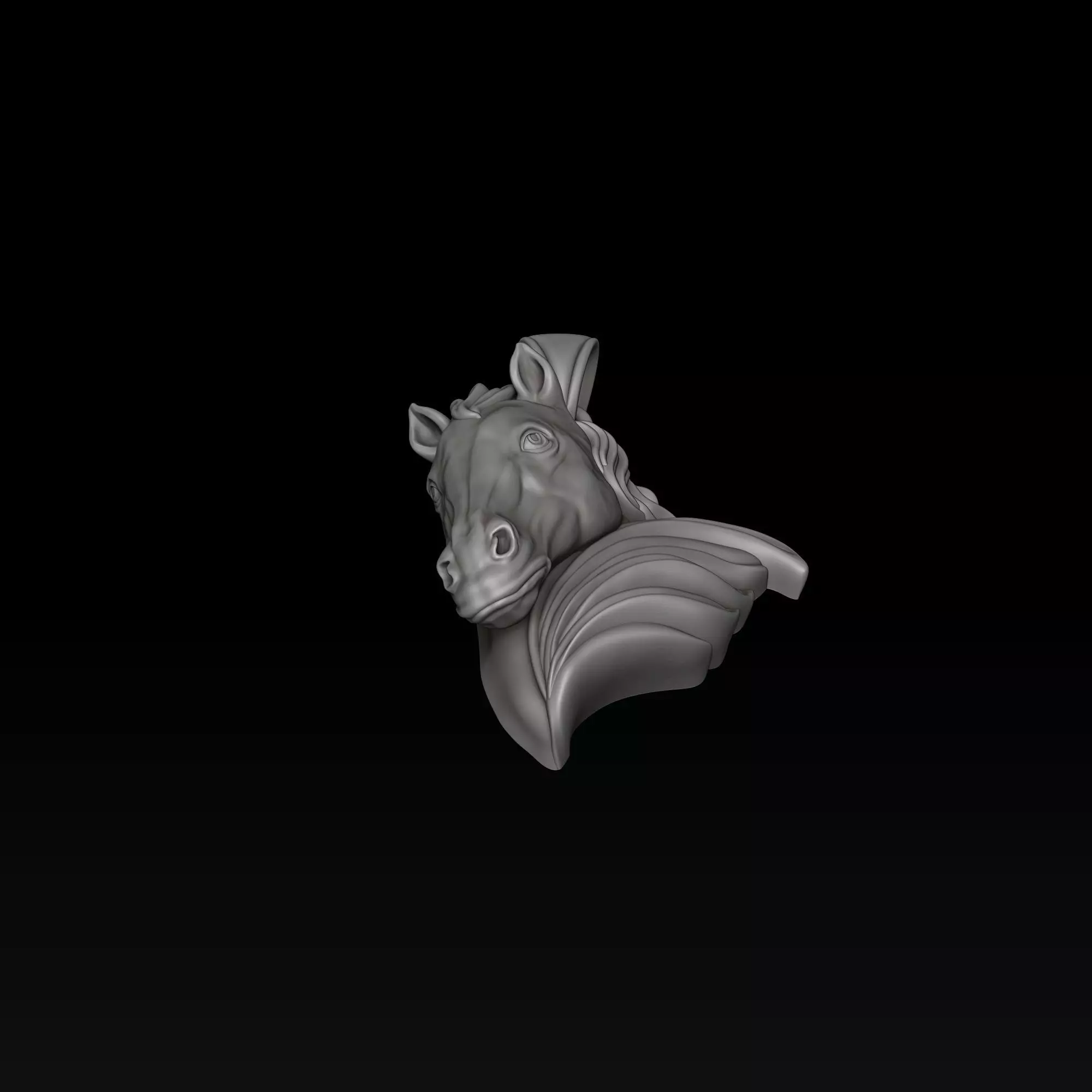 Horse Head Ring Pendant v2 Collection _5