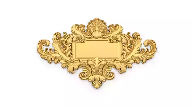 carved classic decorative ornament cnc 3d printing stl 50