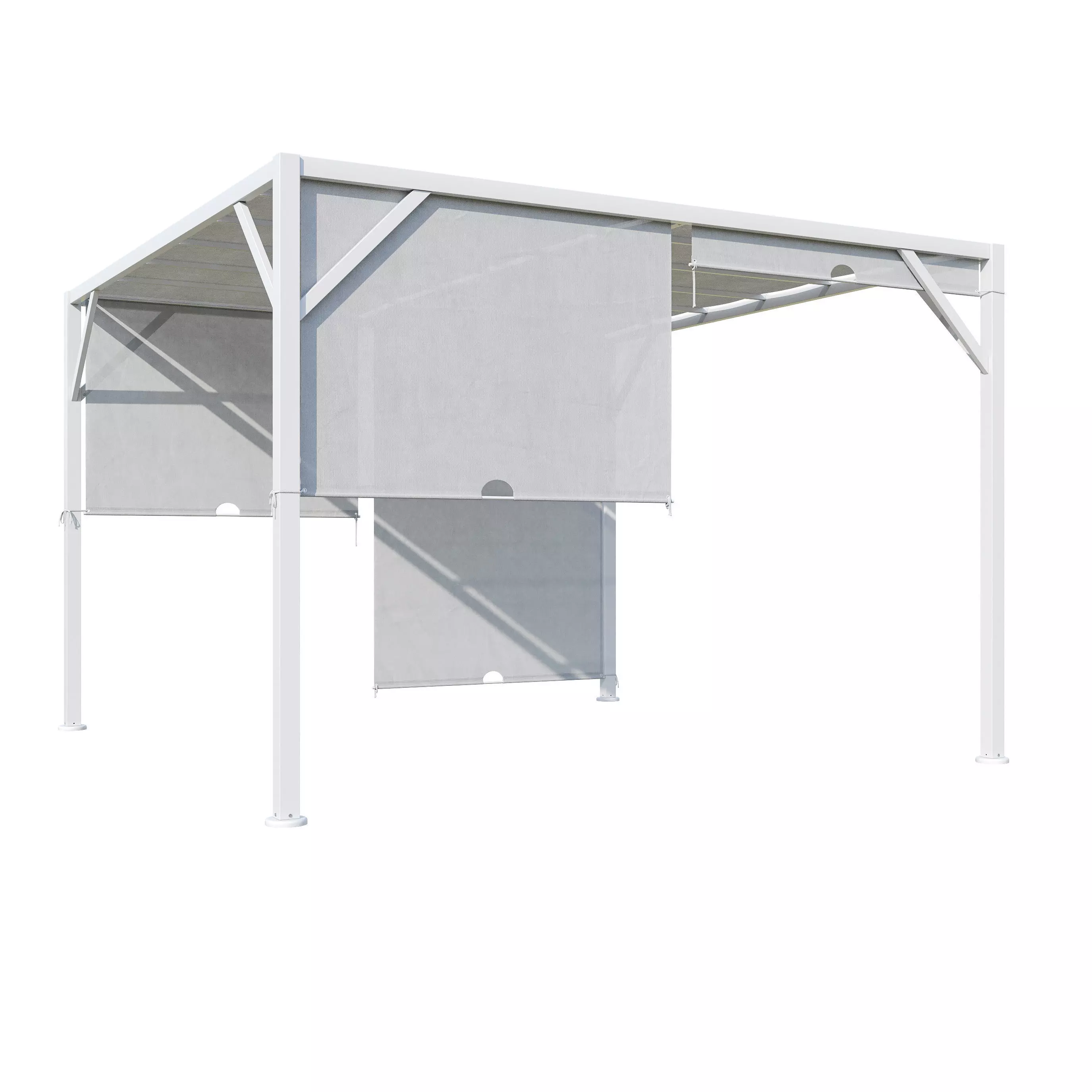Canopy gazebo gazebo Santorini 3D model_1