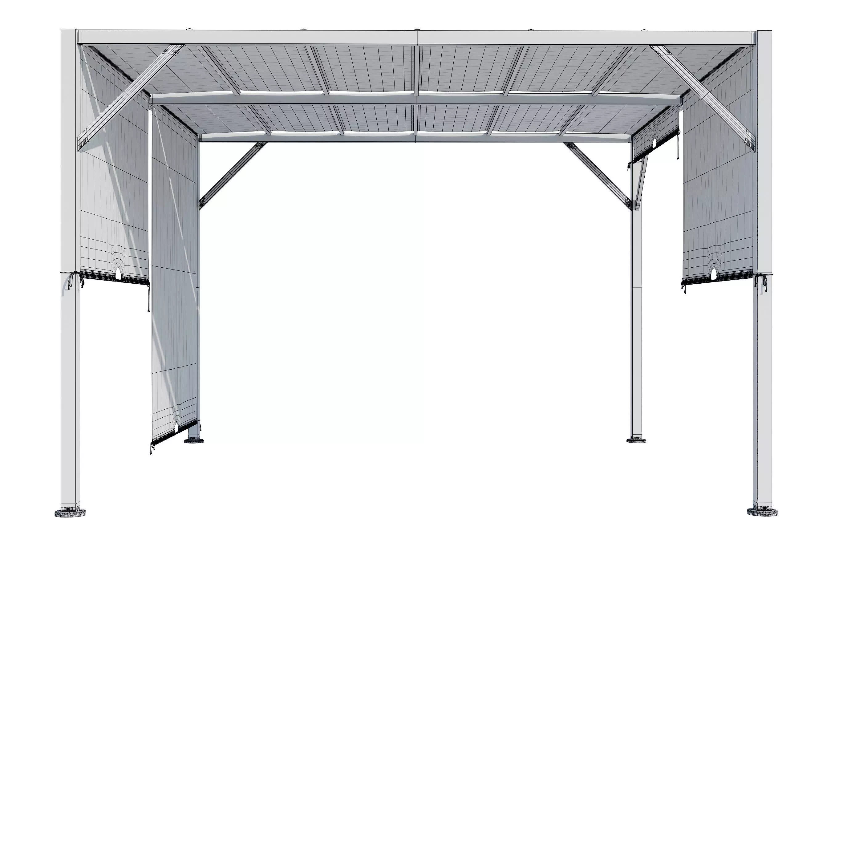 Canopy gazebo gazebo Santorini 3D model_21