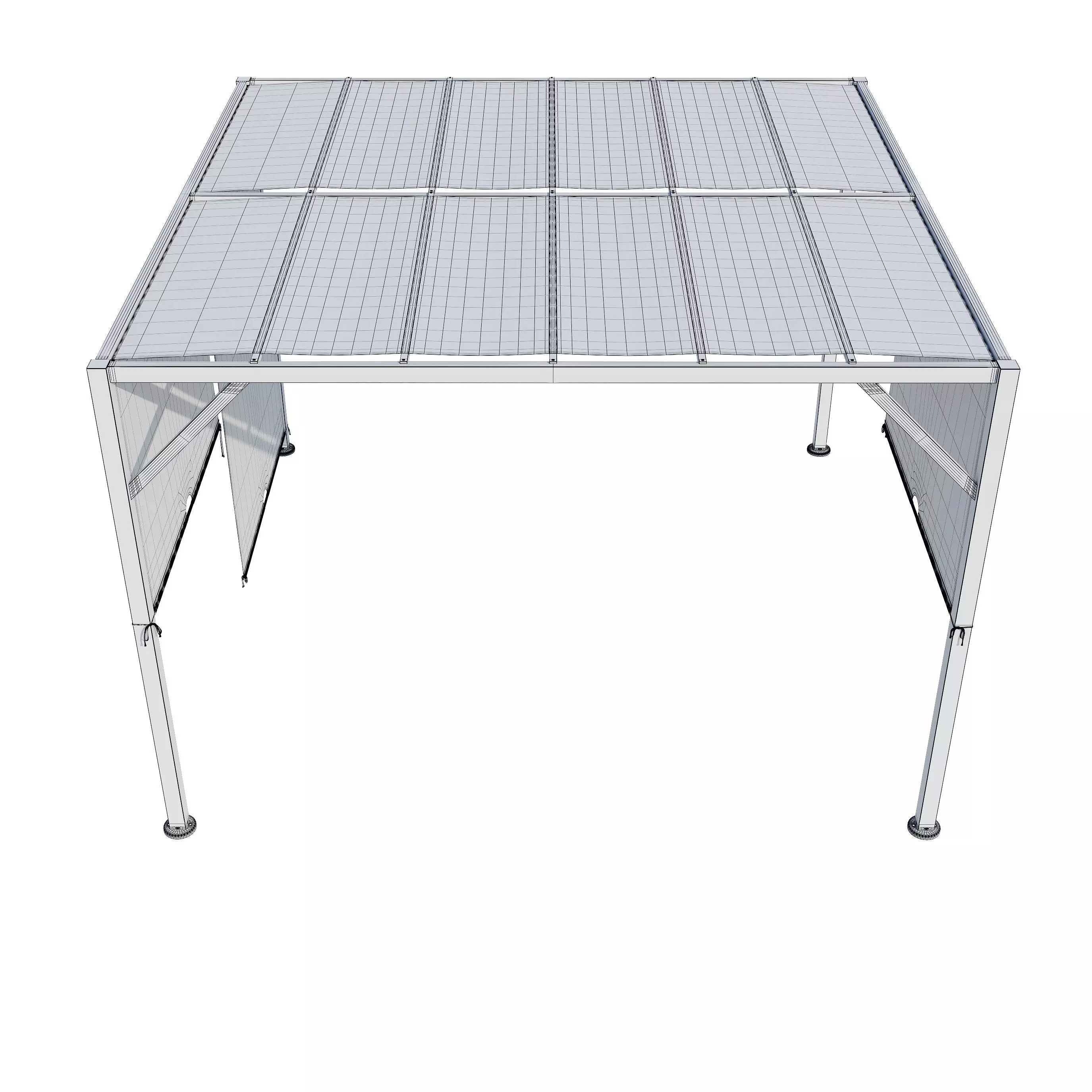 Canopy gazebo gazebo Santorini 3D model_29