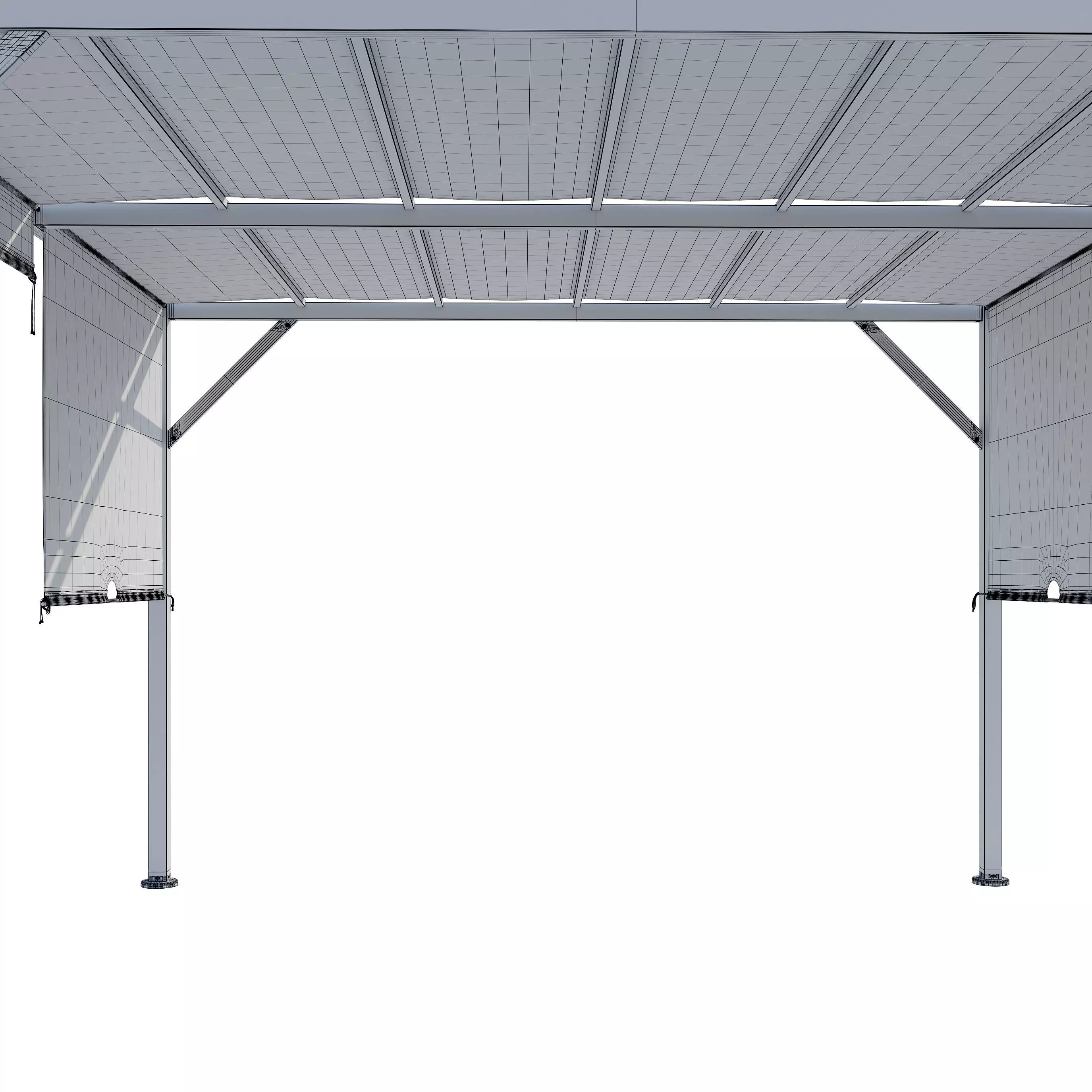 Canopy gazebo gazebo Santorini 3D model_26