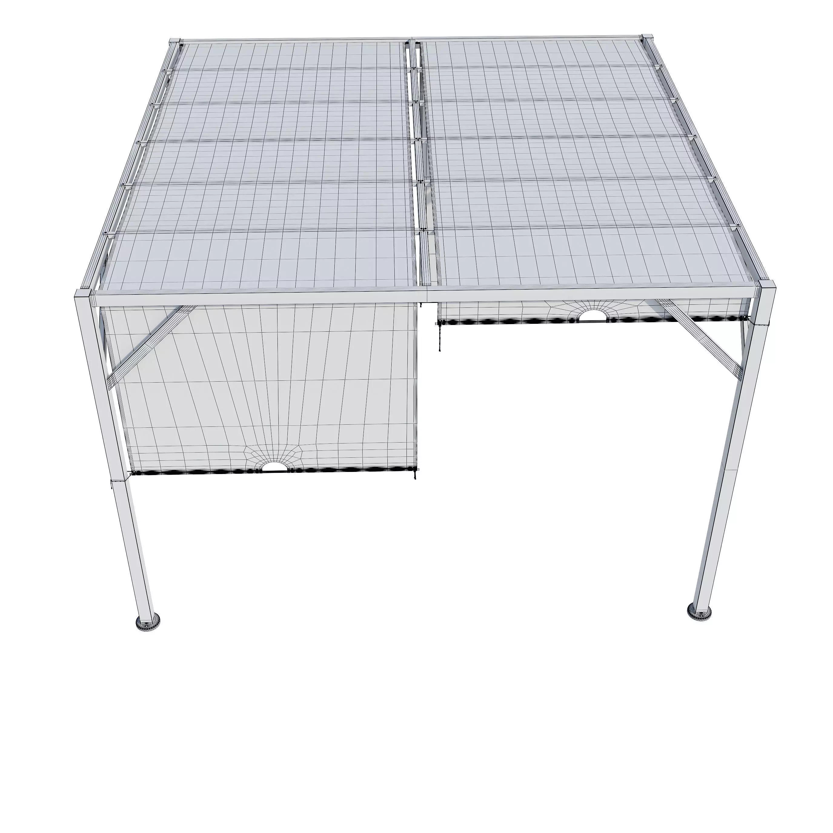 Canopy gazebo gazebo Santorini 3D model_23