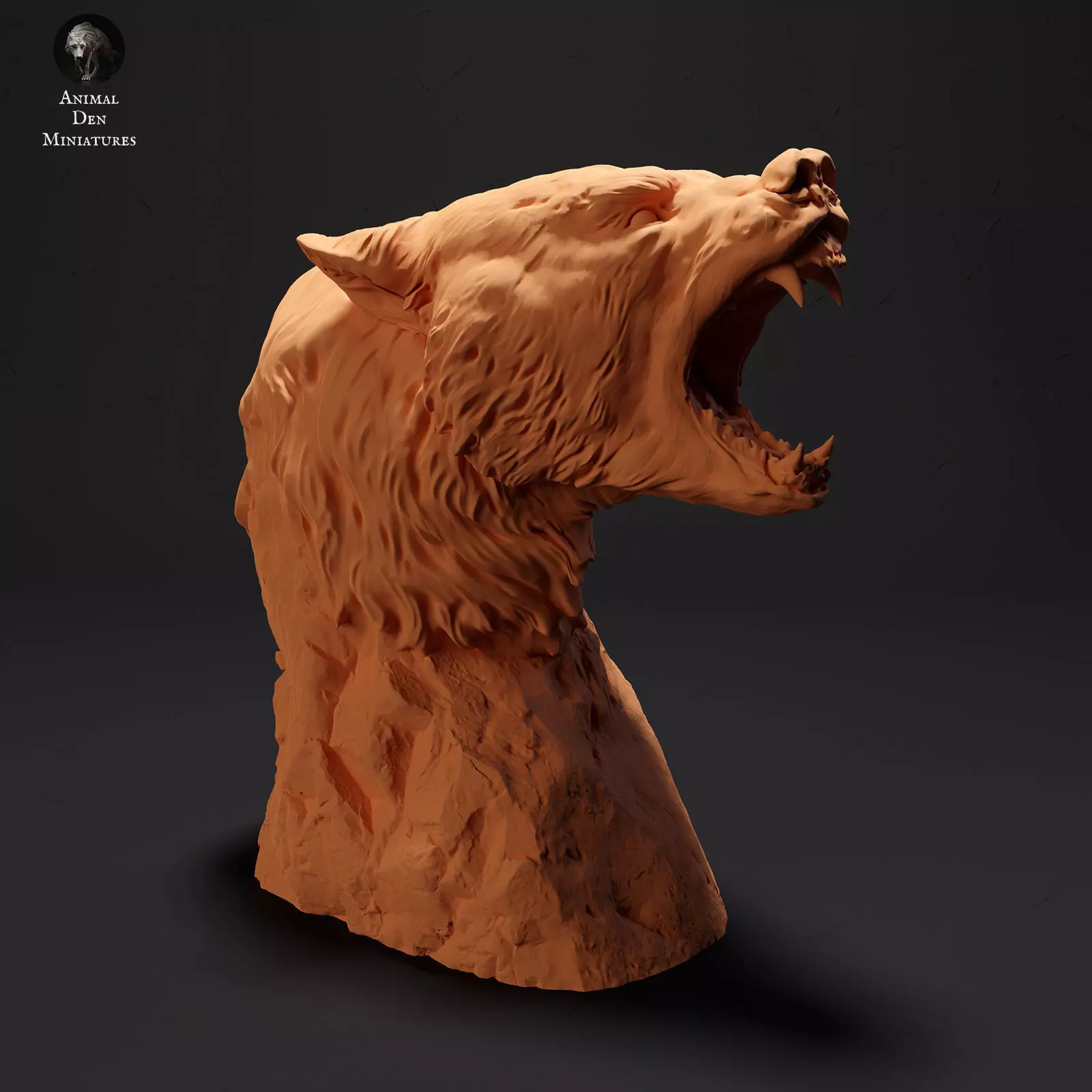 Black Bear Bust 3D print model