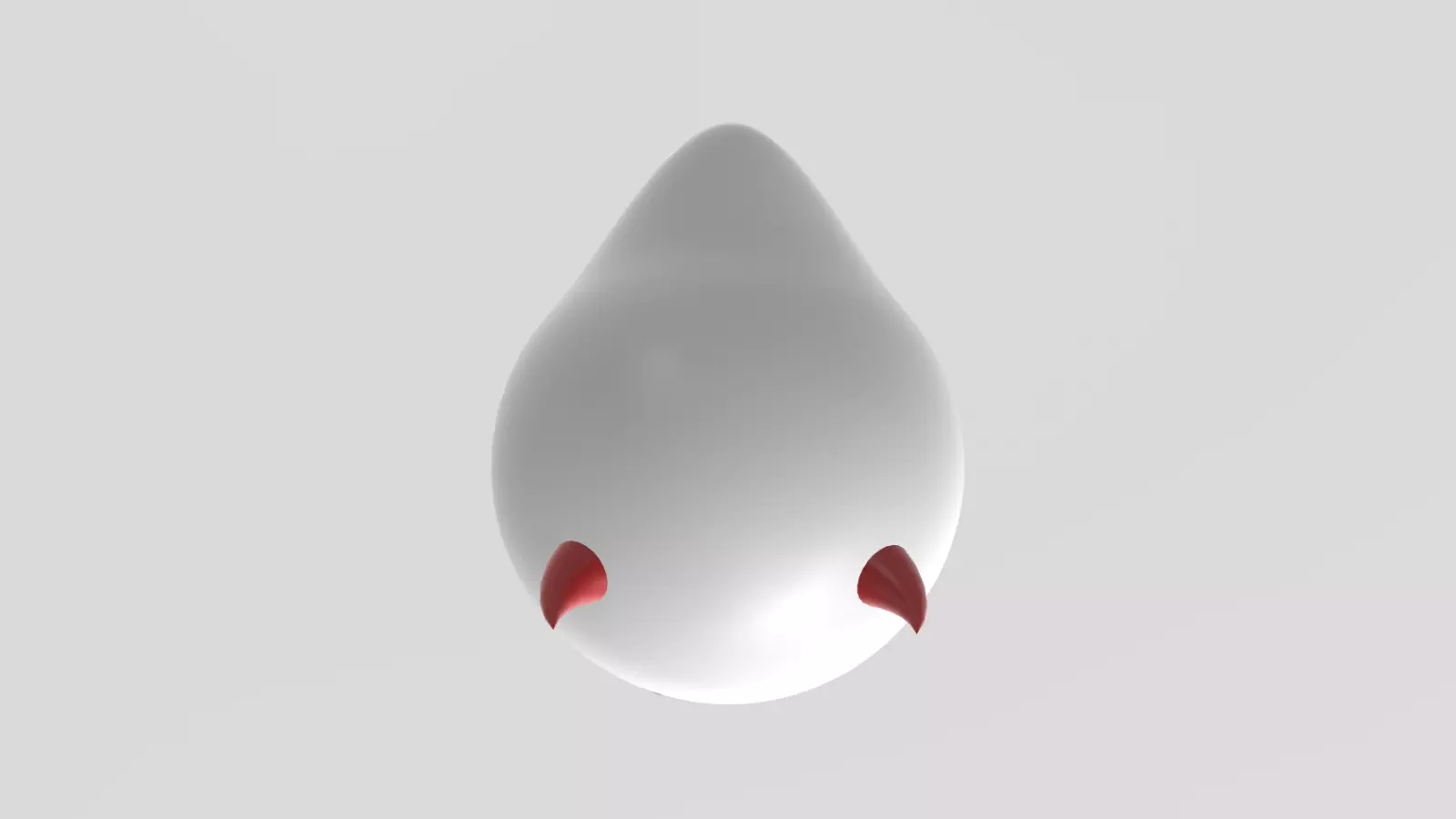 Stylized Low-Poly Cute Demon Ghost Low-poly 3D model_8