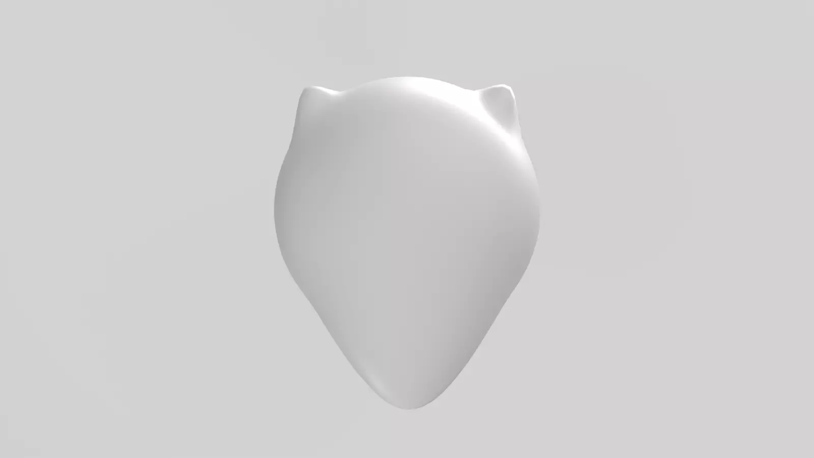 Stylized Low-Poly Cute Demon Ghost Low-poly 3D model_9