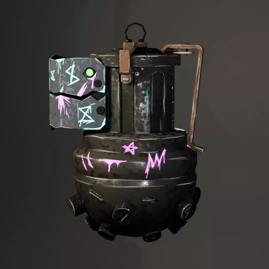 Jinx grenade 3D model_0