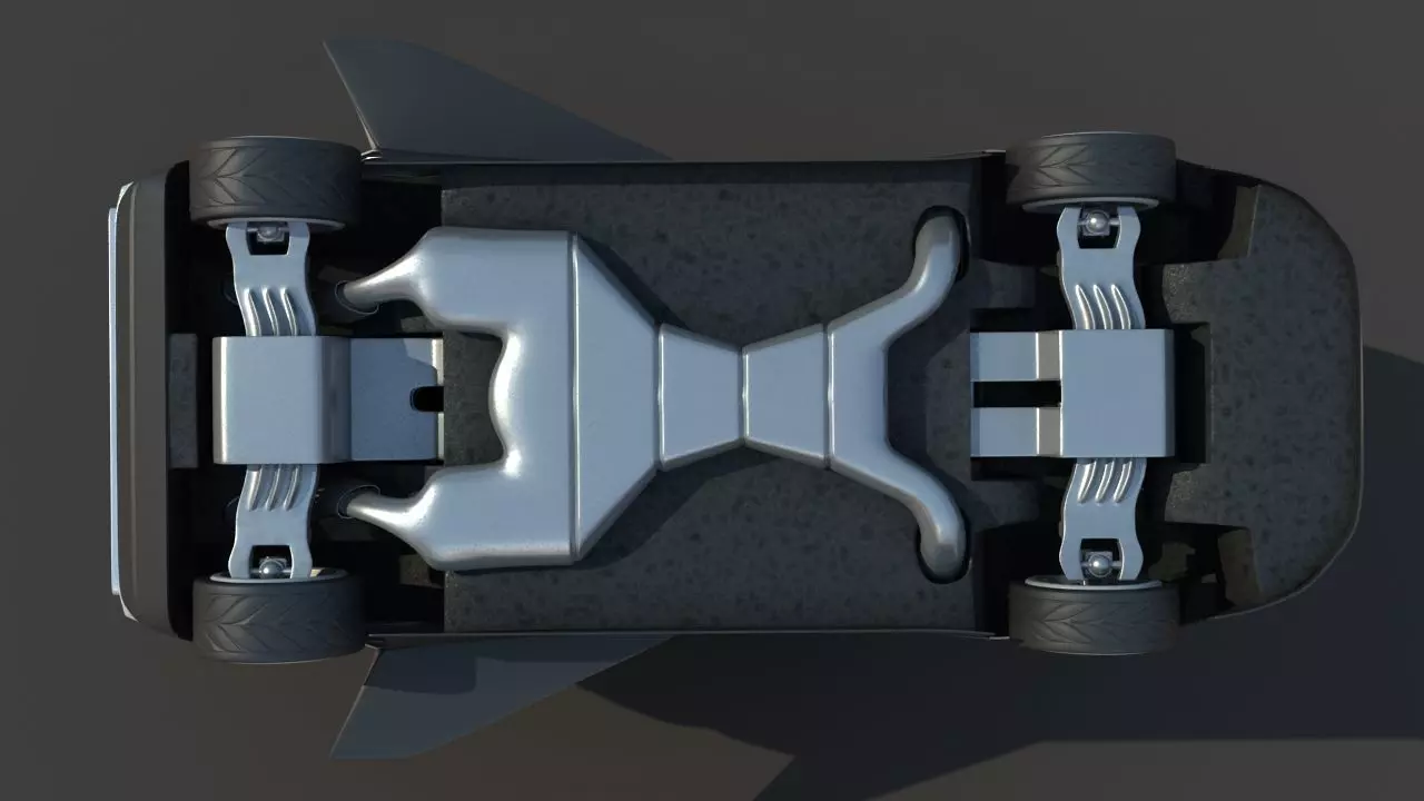 Futuristic Jet Car 3D model_15