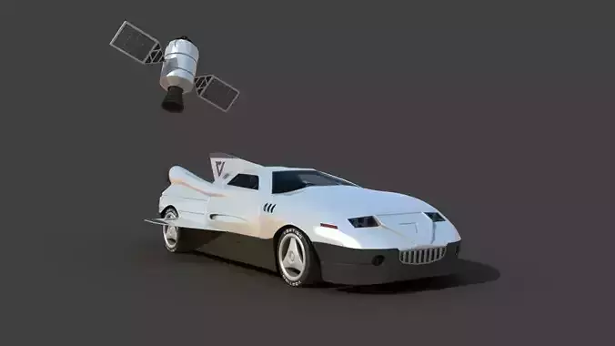 Futuristic Jet Car 3D model