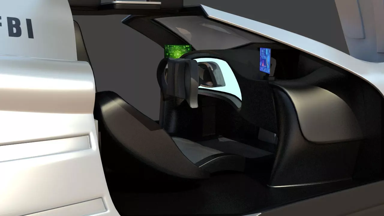 Futuristic Jet Car 3D model_17