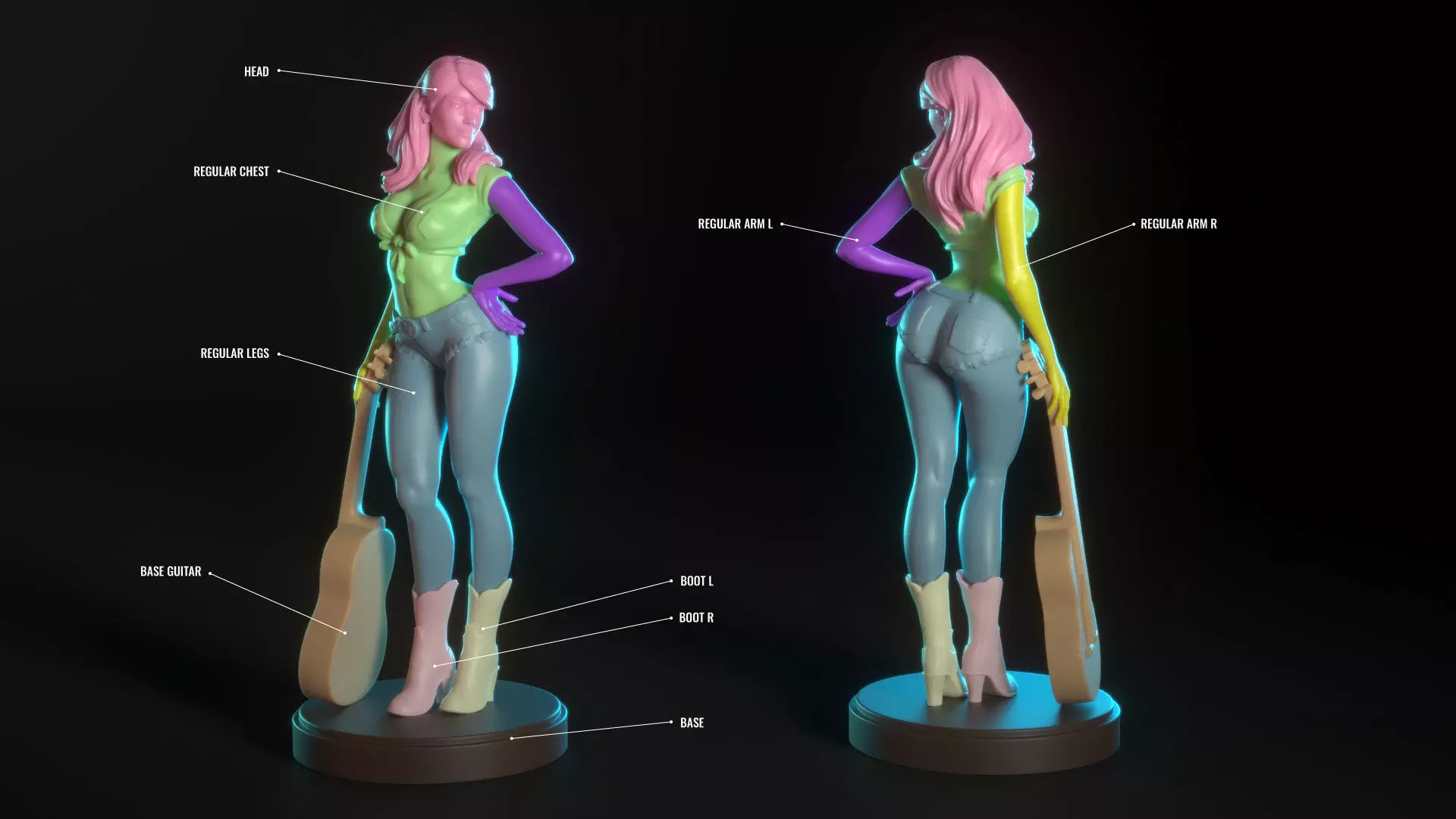 Cheryl Tunt as Cherlene from Archer 3D print model_13